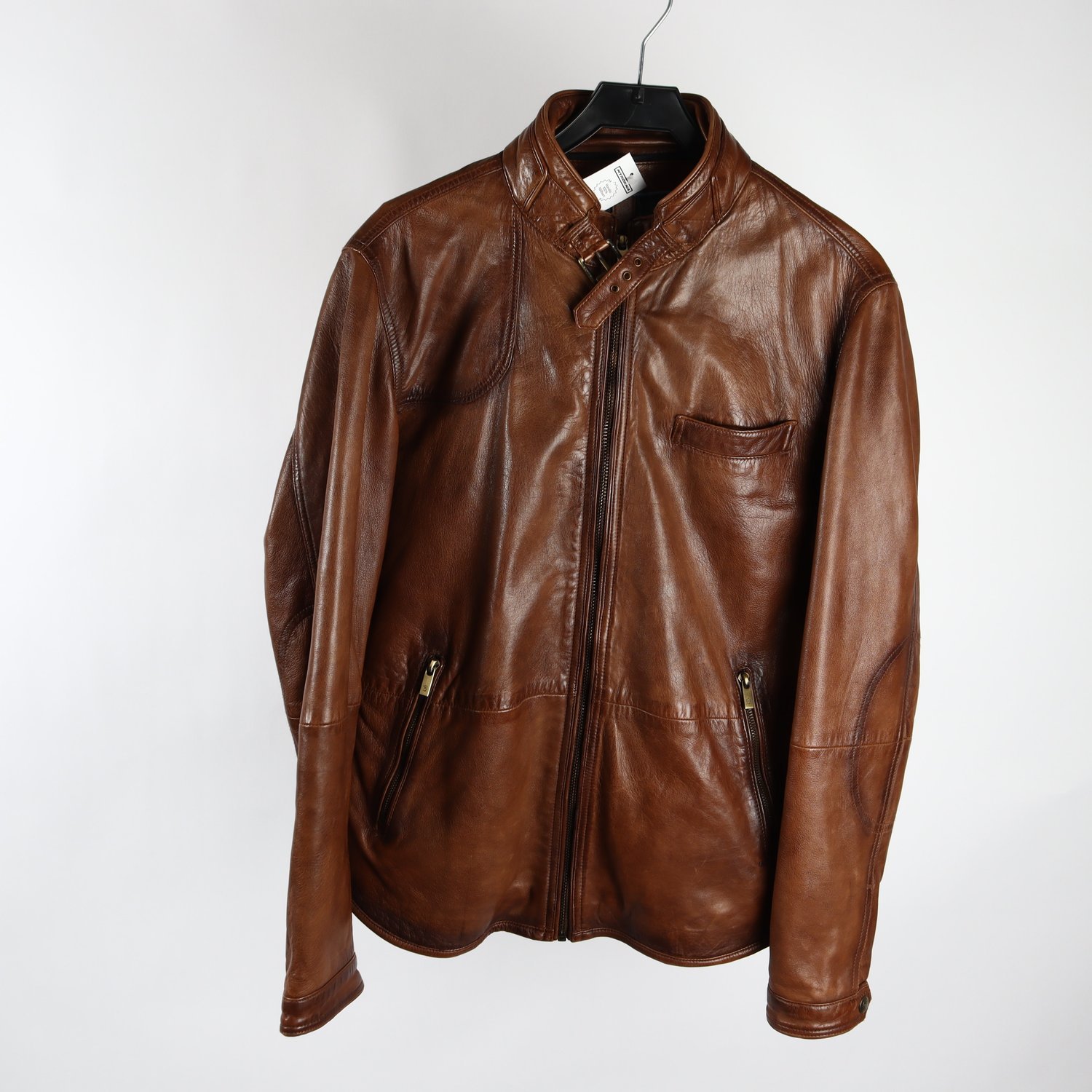 Skinnjacka, Massimo Dutti, brun, stl. L