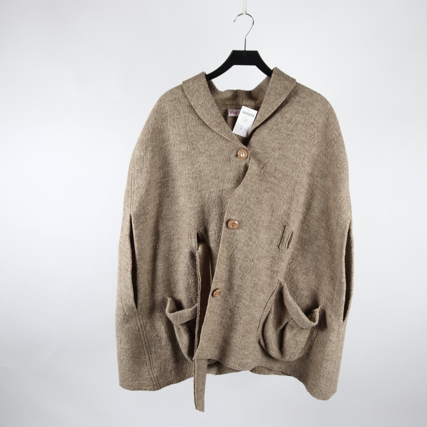 Poncho, Eva Tralala Paris, beige, stl. one size