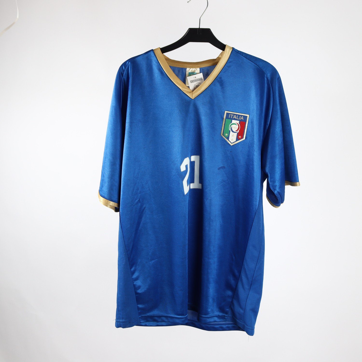 Sporttröja, Italia, blå, FIGC, Pirlo, stl. L