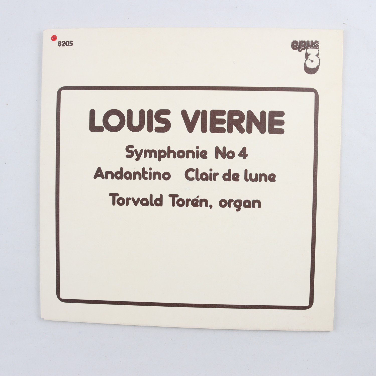LP Louis Vierne, Torvald Torén, Symphonie No. 4 / Andantino / Clair De Lune