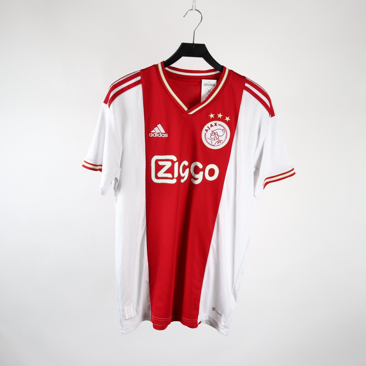 Fotbollströja, Adidas, Ajax, röd, vit, stl. L