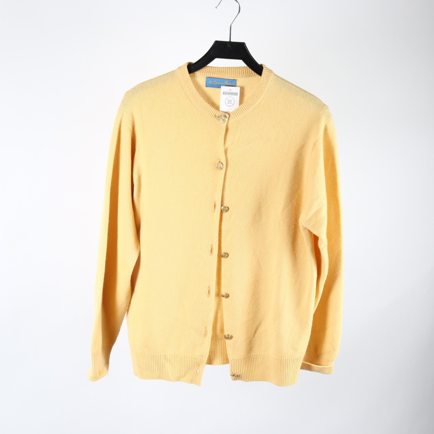 Kofta, The Cashmere Company, gul, stl. ca. M
