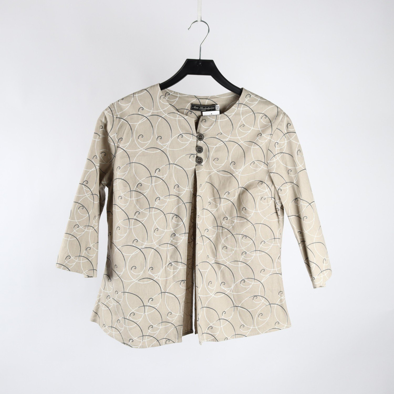 Jacka, Ann Linderhjelm, beige, stl. 42
