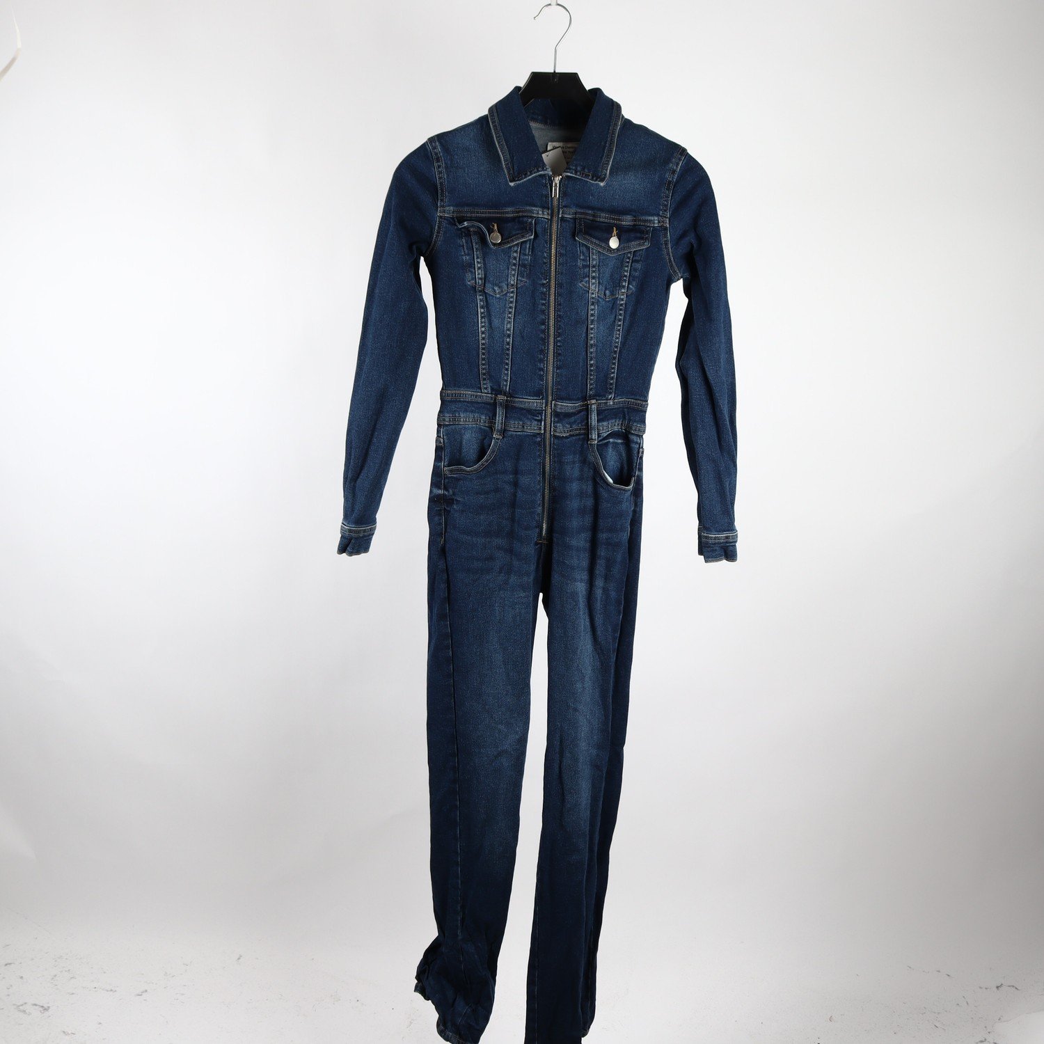 Byxdress, Pull & Bear, blå, jeans, stl. S