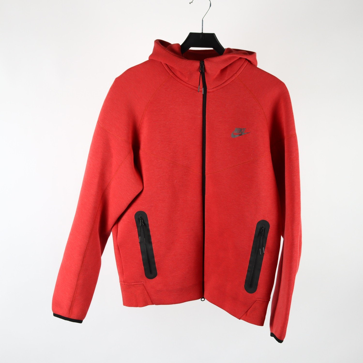 Hoodie, Nike, tegelröd, stl. M