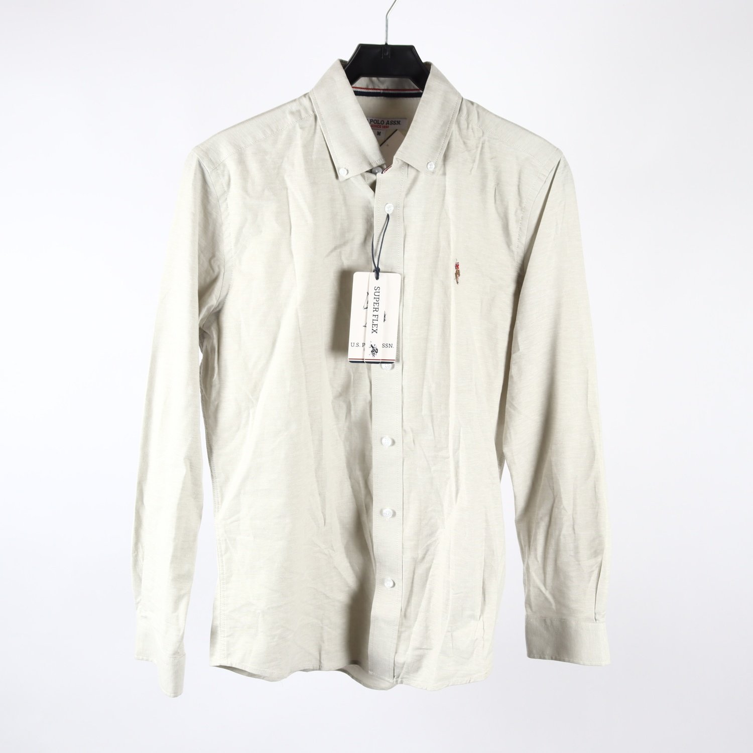Skjorta, U.S. Polo Assn., off-white, stl. M
