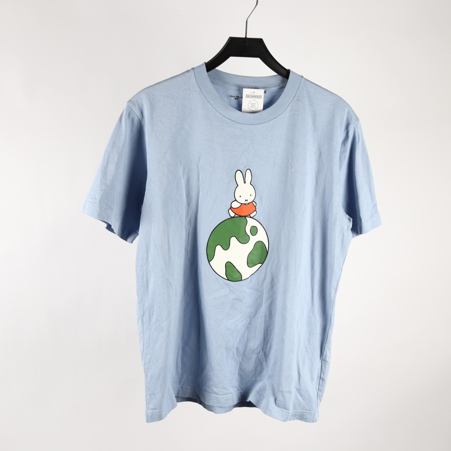 T-shirt, Peace for All, Uniqlo, ljusblå, stl. M