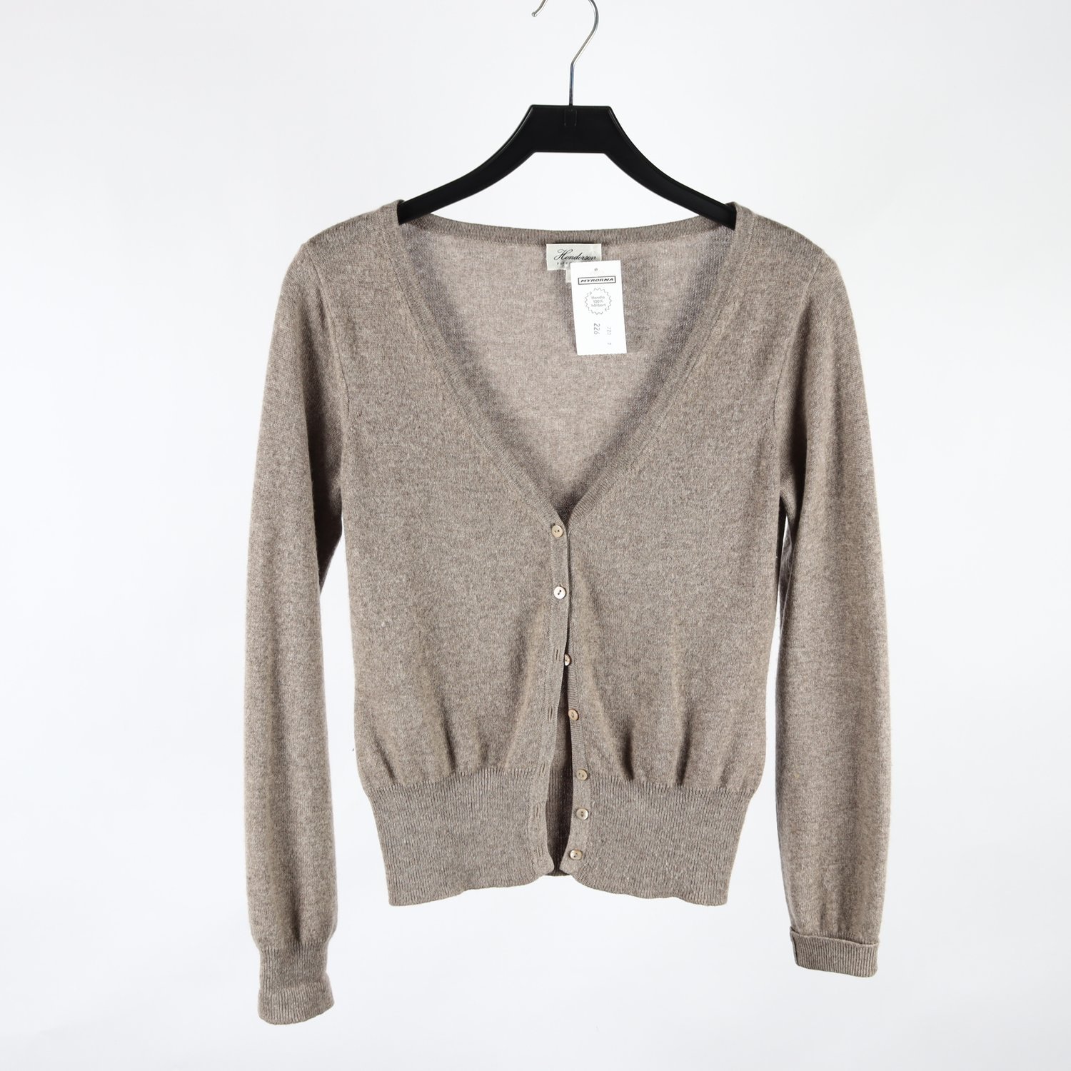 Kofta, Henderson, grå, beige, cashmere, stl. M
