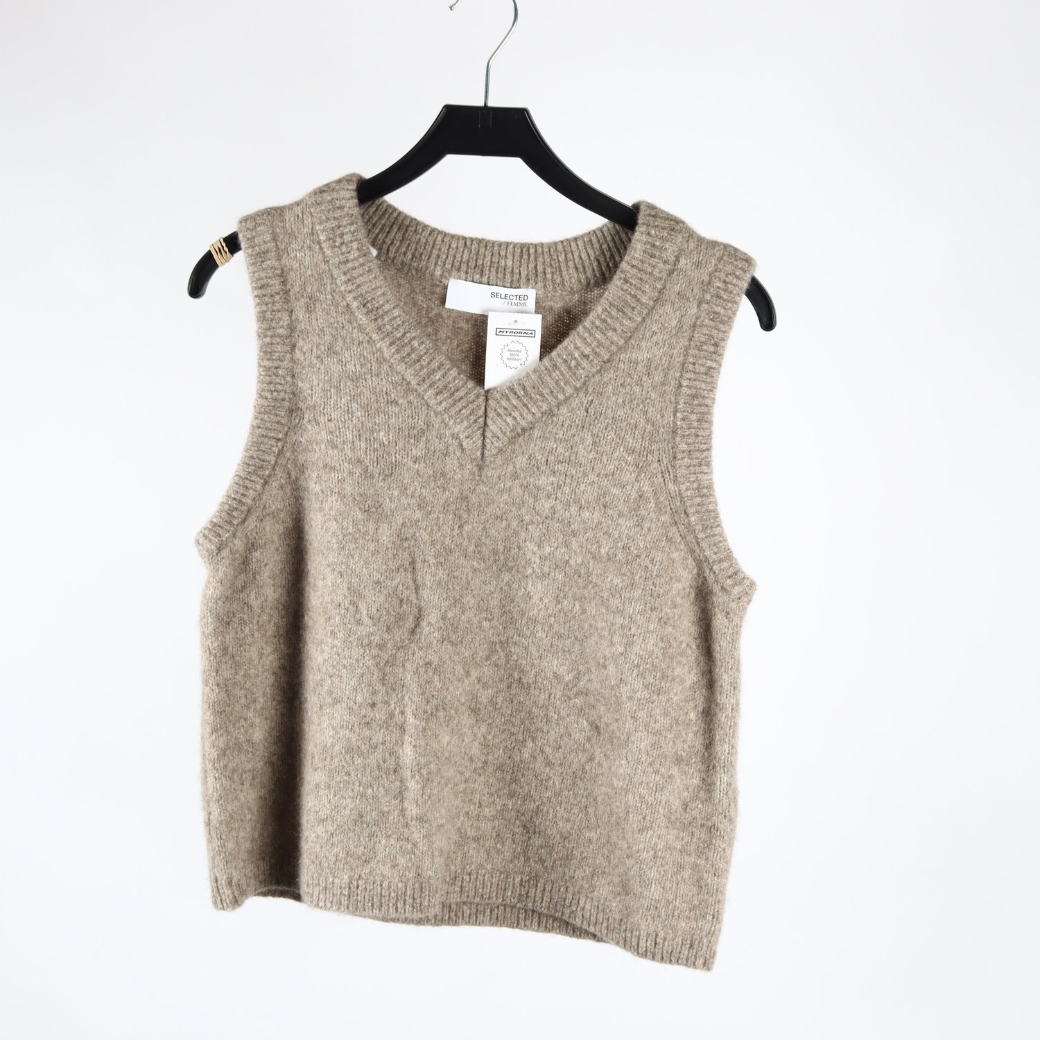 Väst, Selected Femme, ljusbrun, stl. M