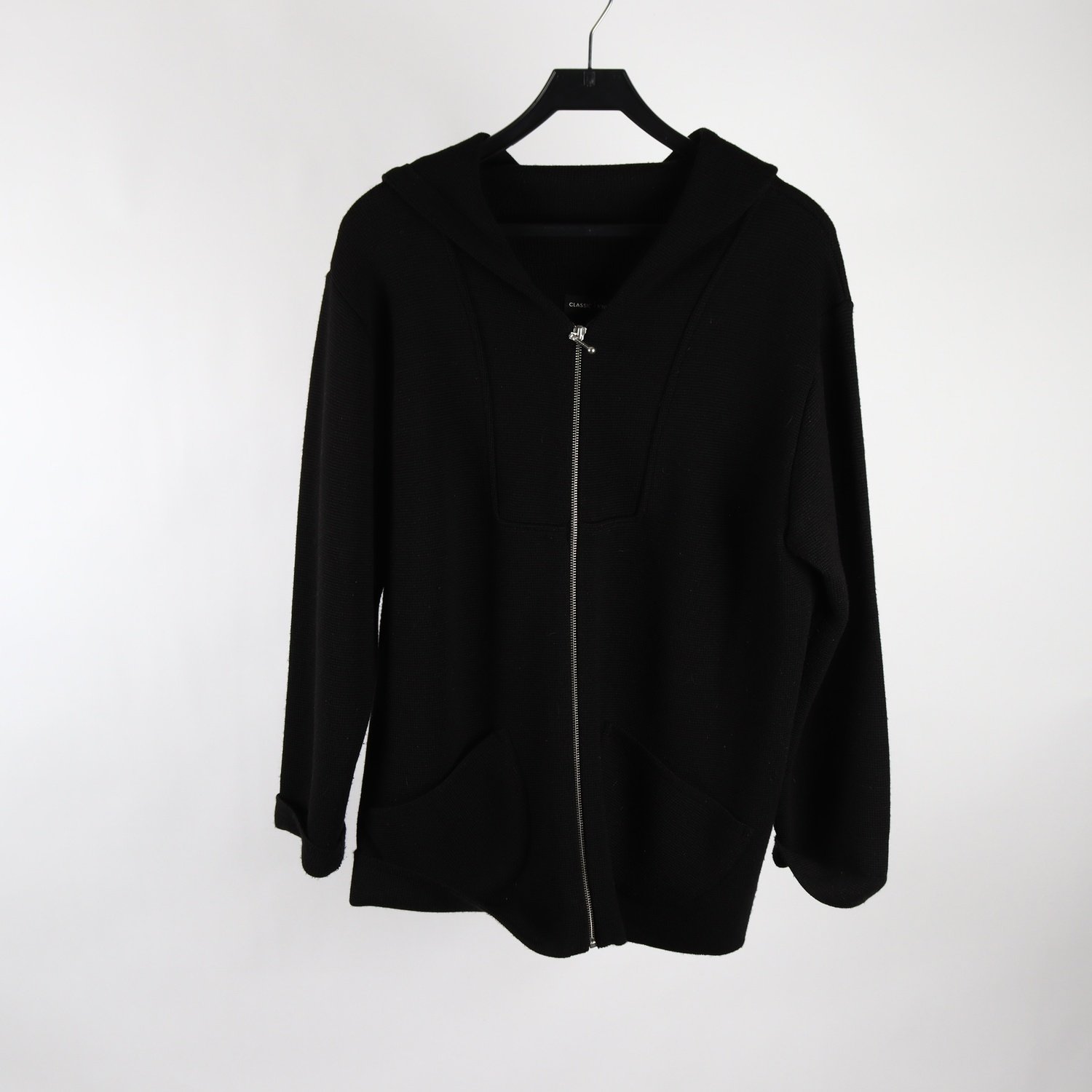 Kofta, Classic Knitting, svart, stl. (XL)