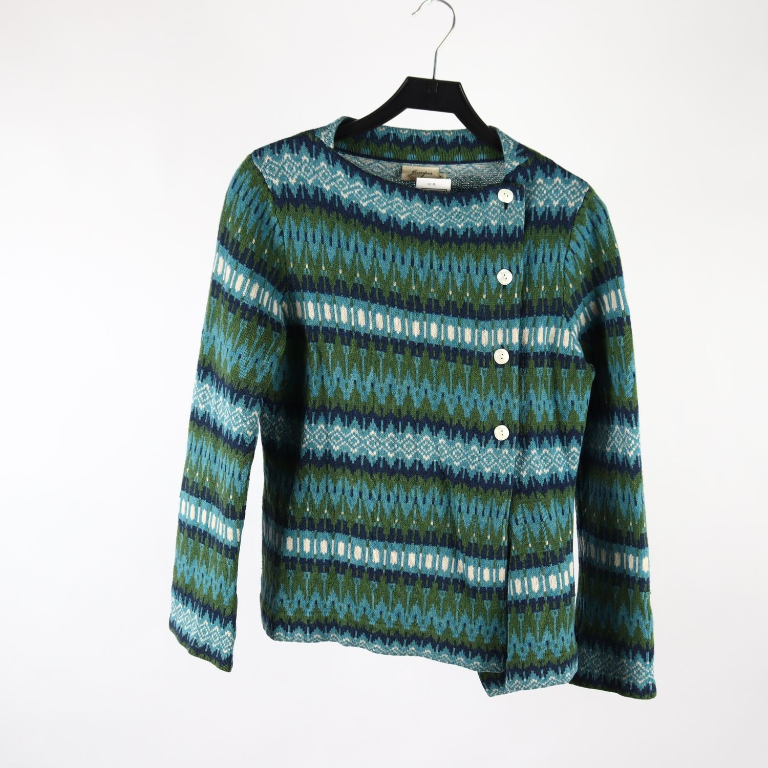 Kofta, Jumper Fabriken, mönstrad, stl. XL