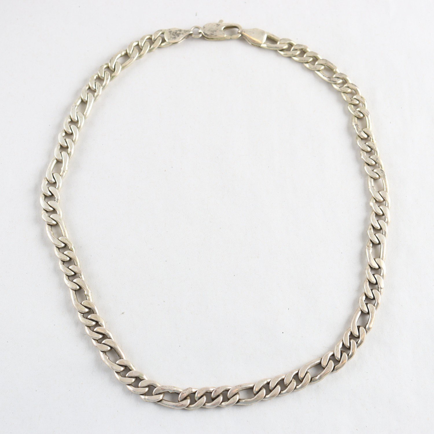 Halsband, Figaro, silver, Vikt: 105,4g