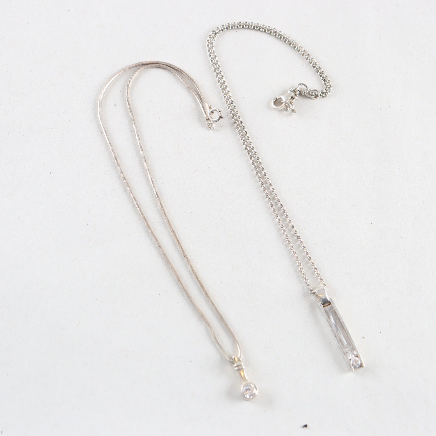 Halsband med hängen, silver, Vikt: 4,6g