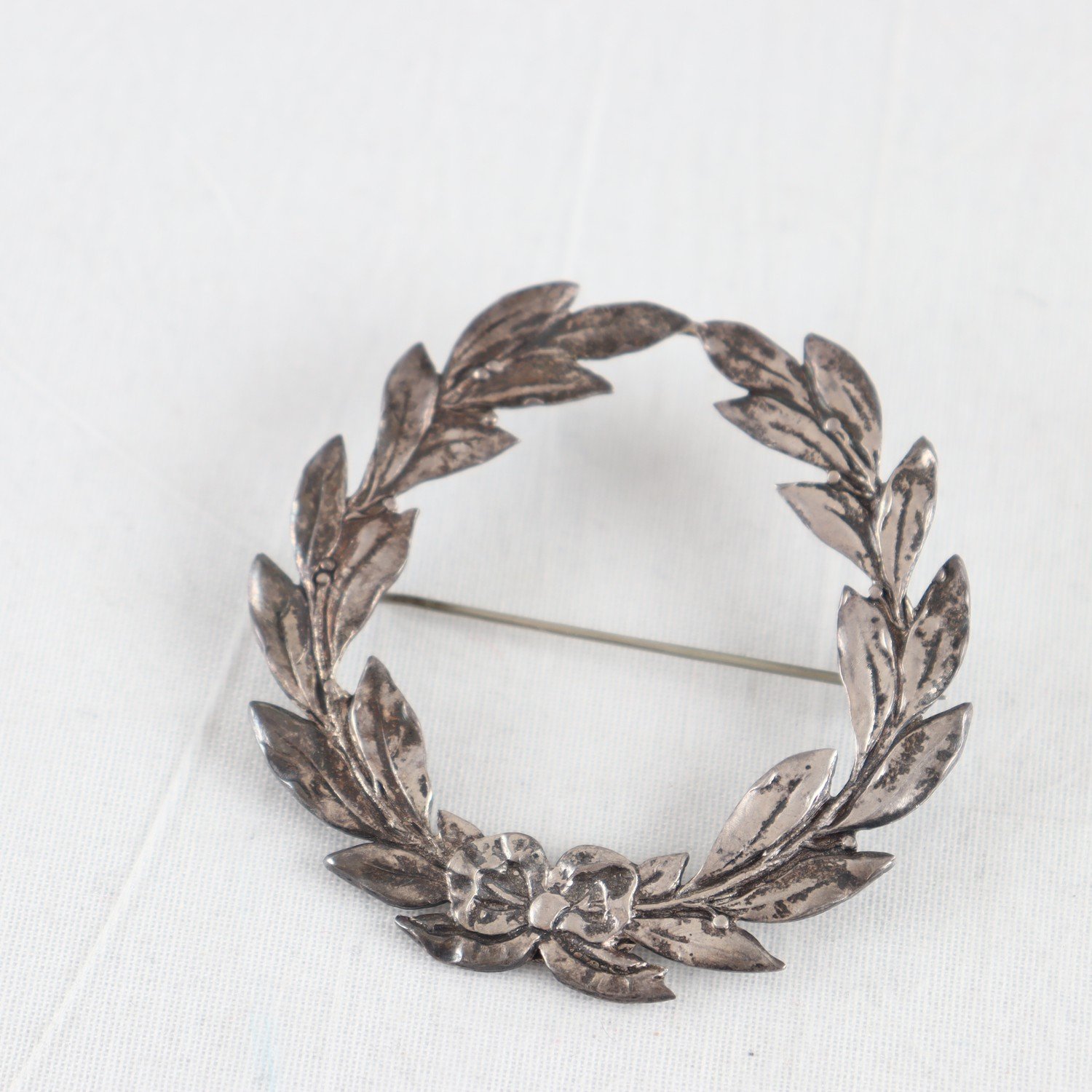 Brosch, silver, CG Hallberg, Vikt: 17,4 g