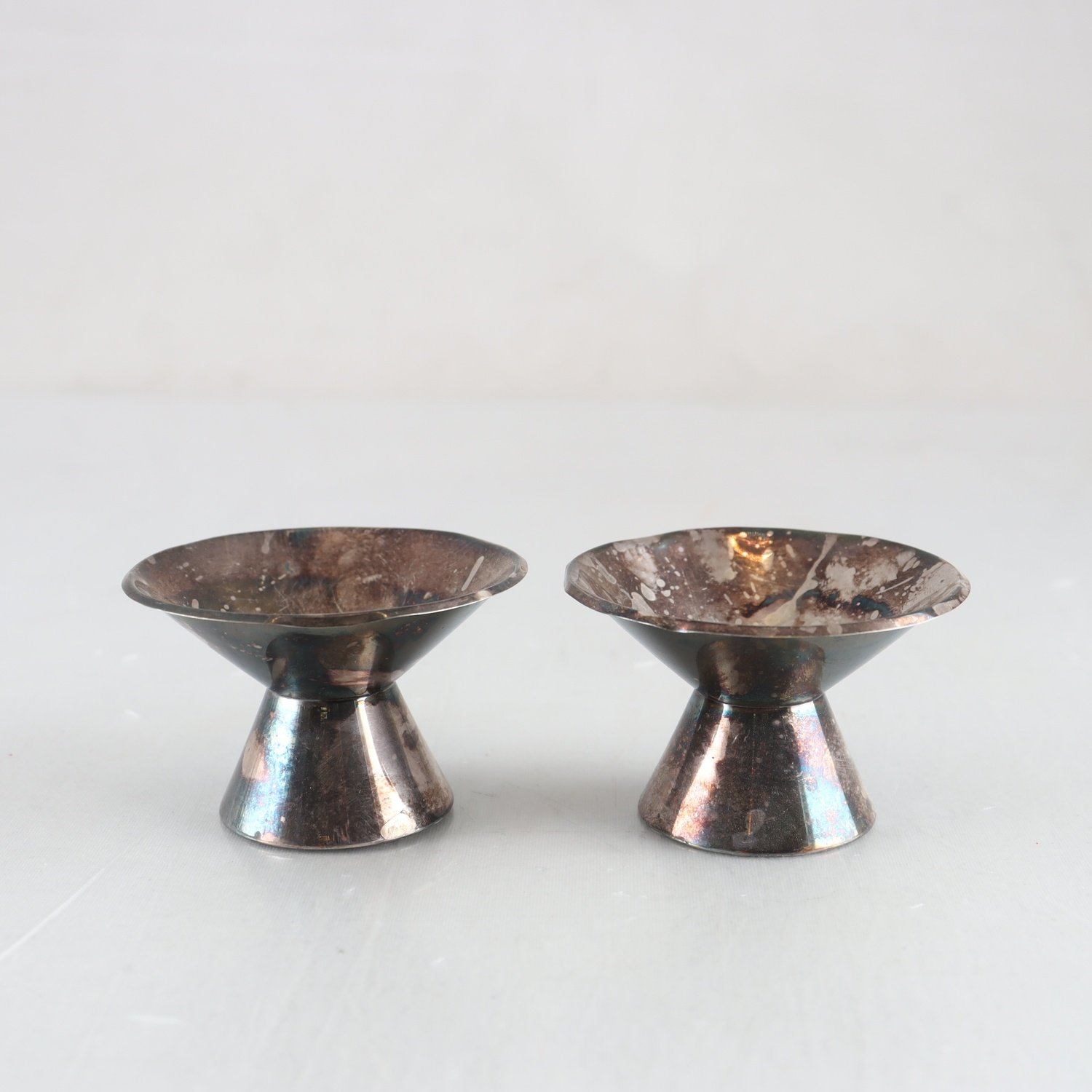 Ljusstakar, silver, GAB, Stockholm, 1961