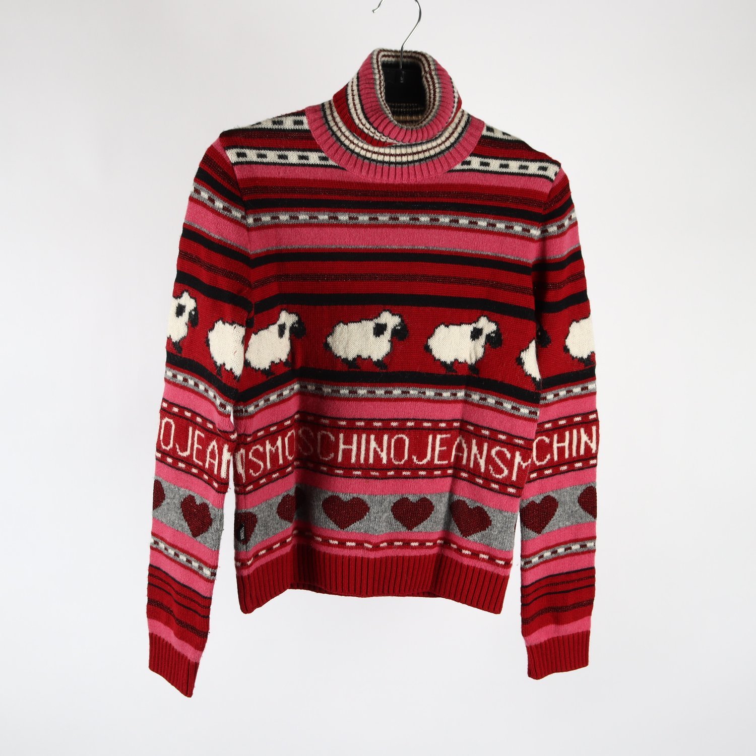 Tröja, Moschino Jeans, mönstrad, stl. 38
