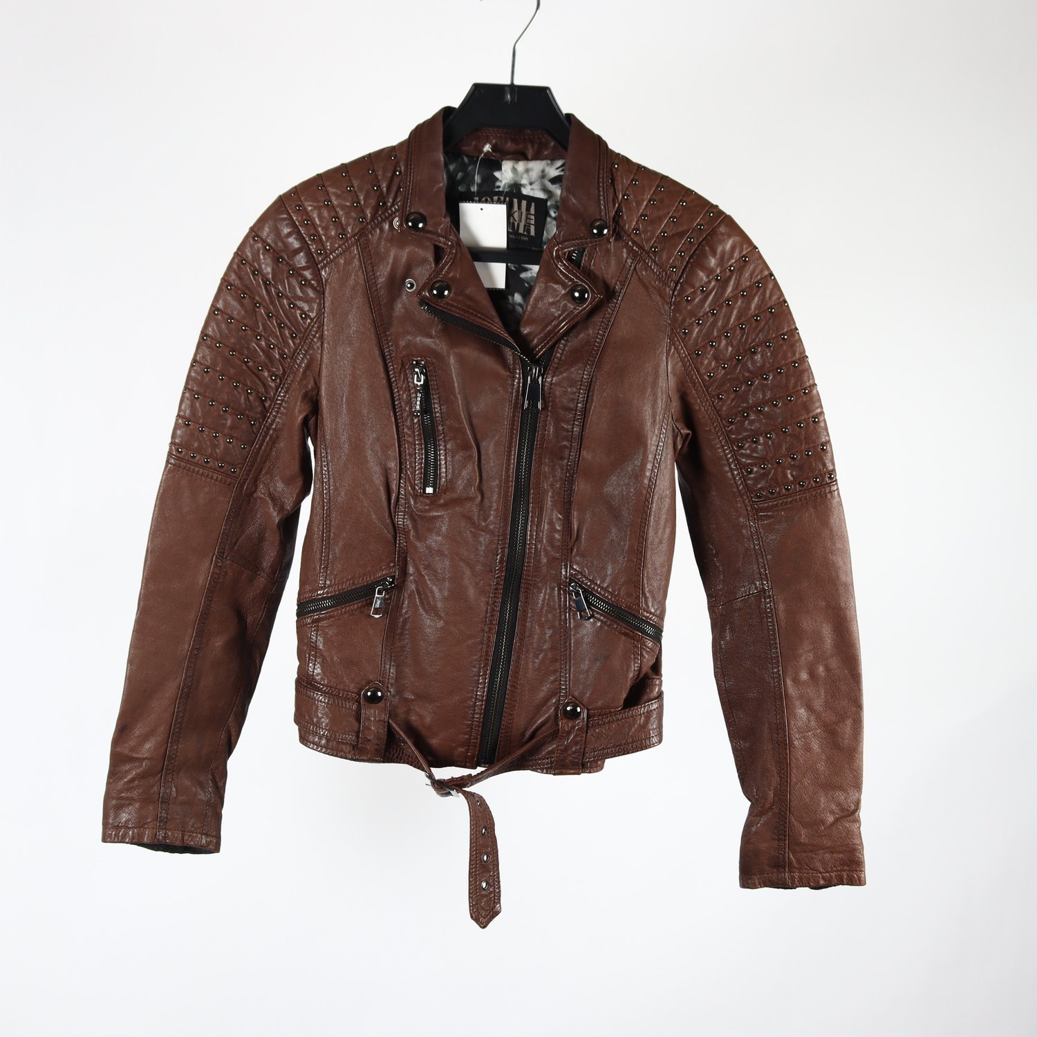 Skinnjacka, Jofama of Sweden, brun, stl. 34