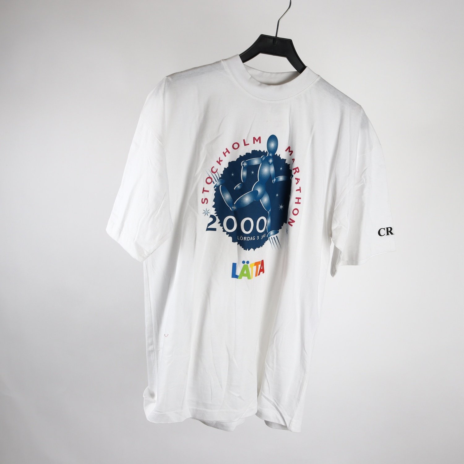 T-shirt, Stockholm Marathon 2000, vit, stl. XL