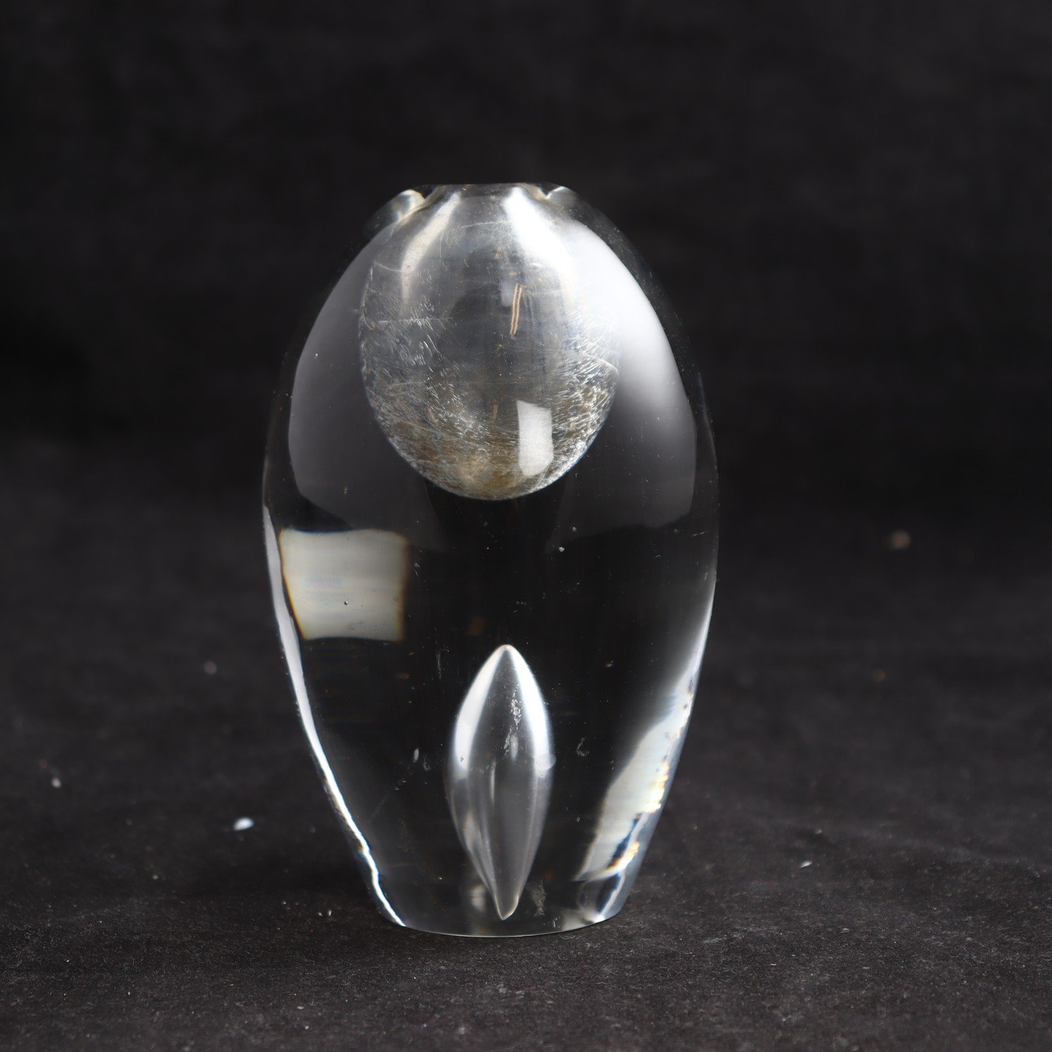 Skulptur, Teardrop, Timo Sarpaneva, Iittala, 1955. Samfraktas ej.