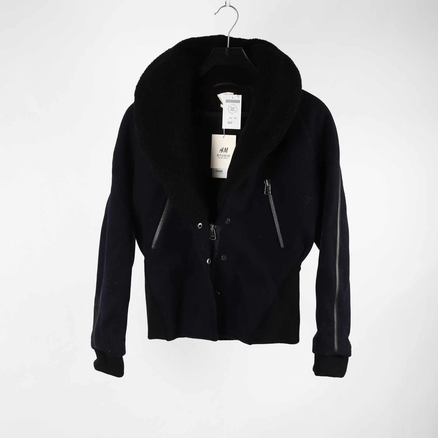 Jacka, H&M Studio A/W 2014, marinblå, stl. 38