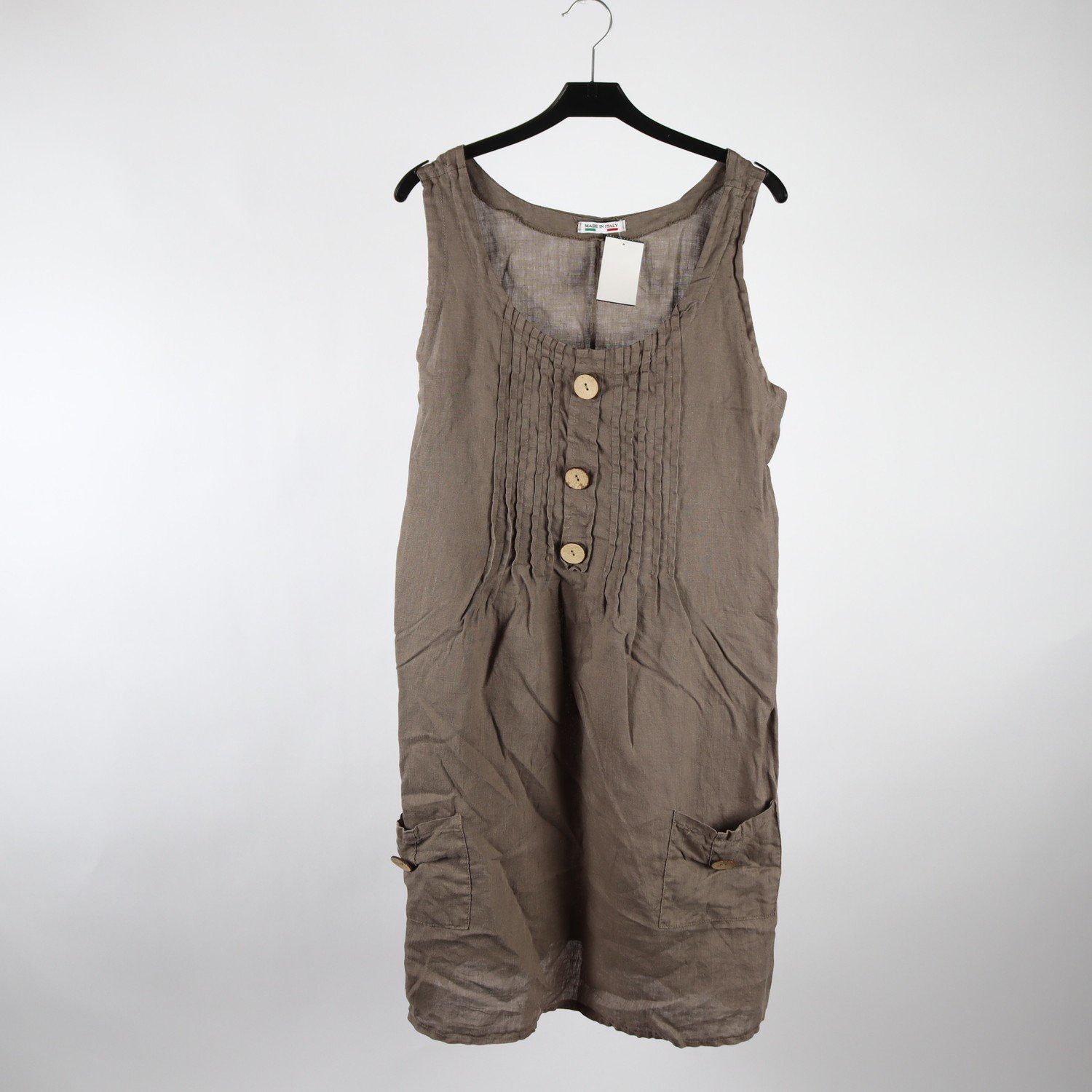 Klänning, Made in Italy, brun, stl. XL