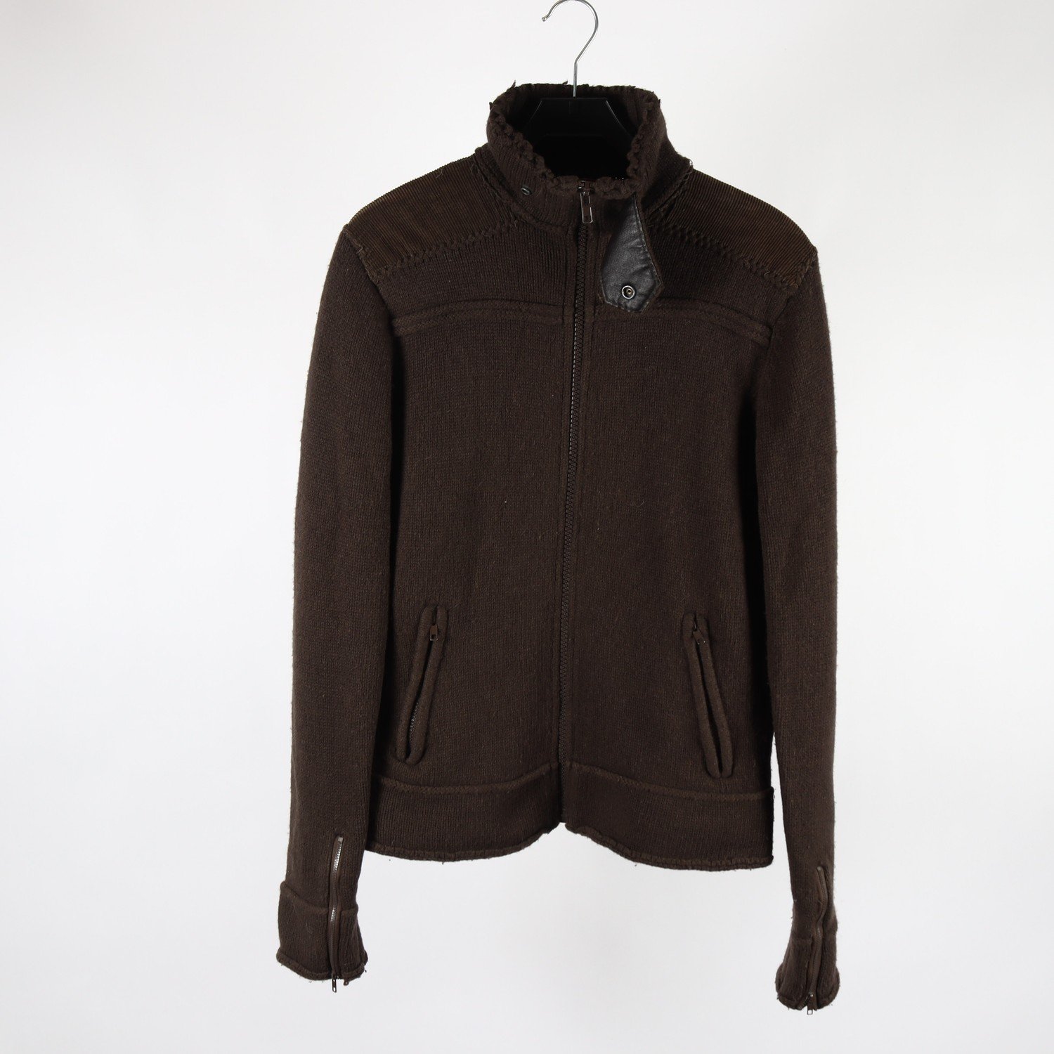 Kofta, Jack & Jones, brun, lammull, stl. L