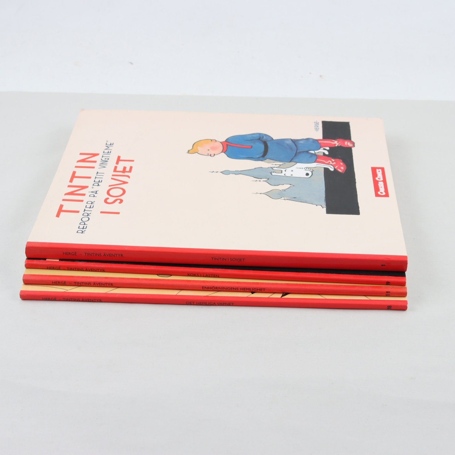 Tintins äventyr, 4 album från Carlsen Comics