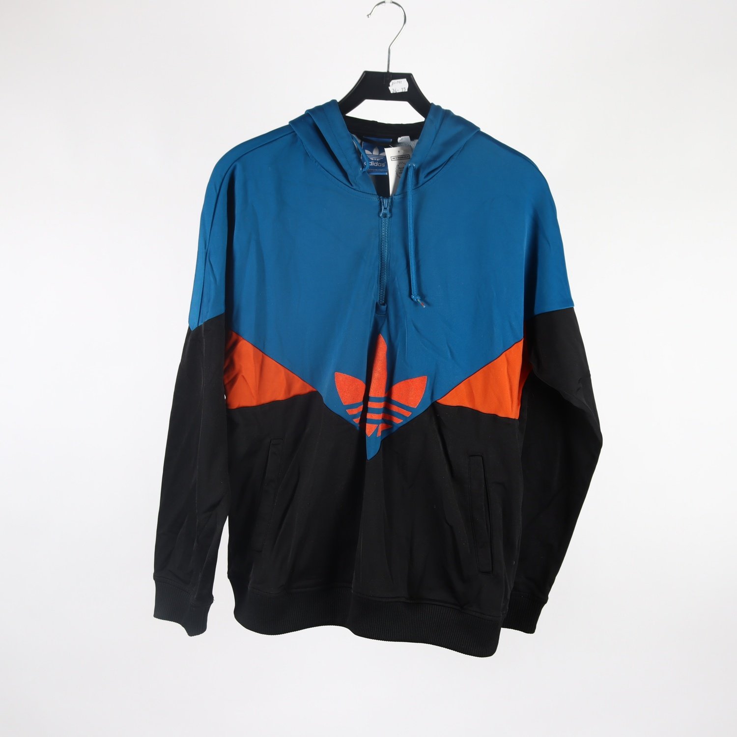 Sporttröja, Adidas, blå, orange, svart, stl. L