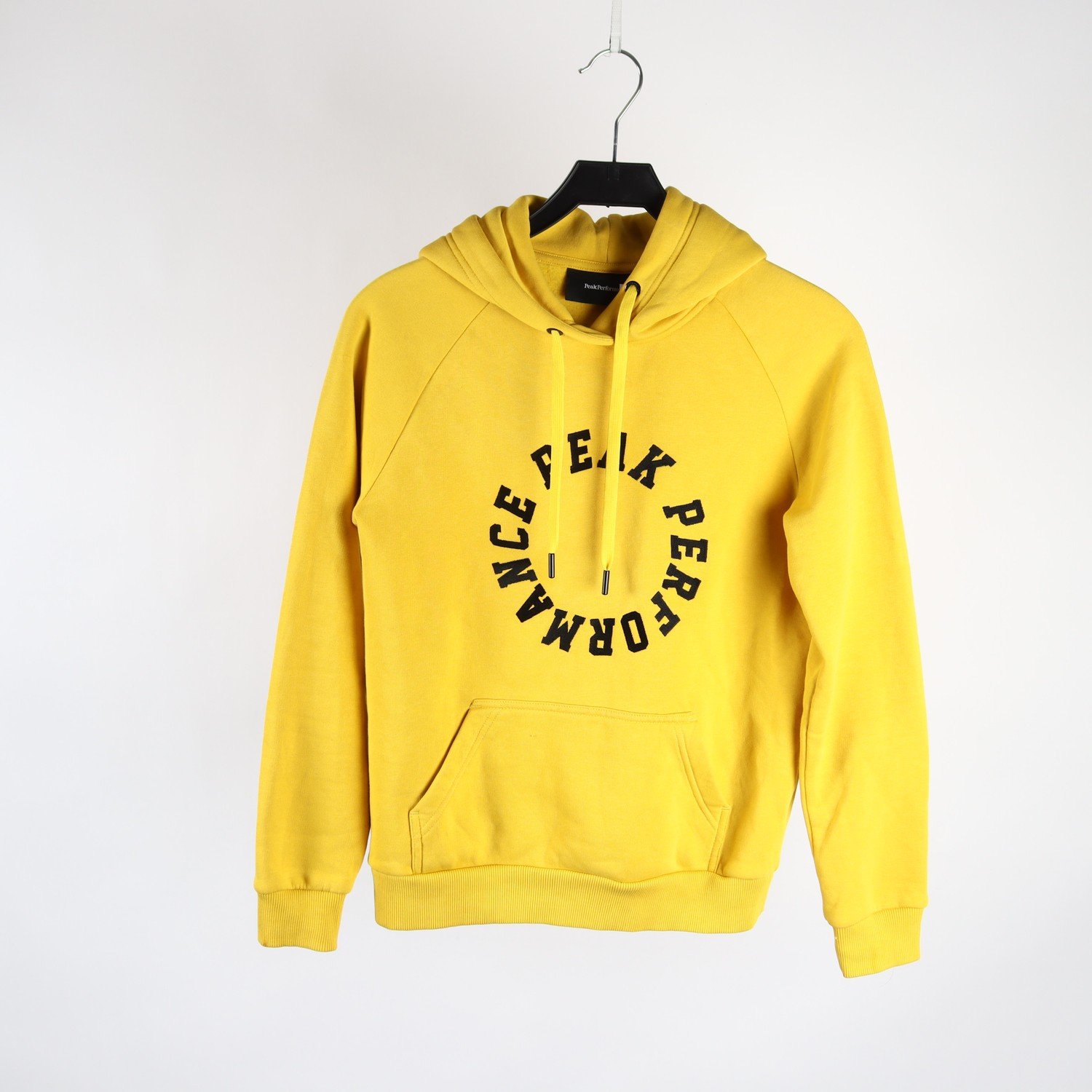 Hoodie, Peak Performance, gul, stl. S