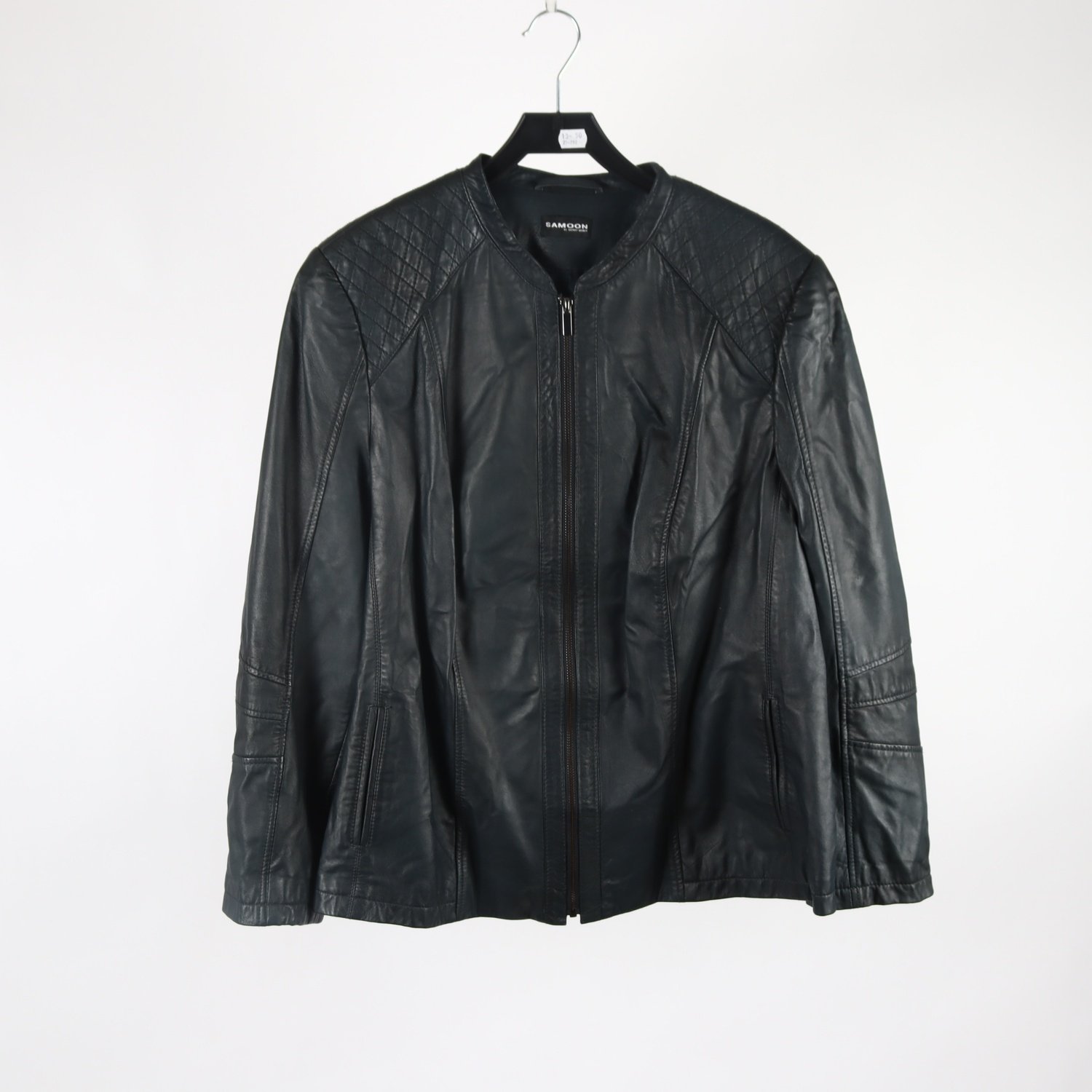 Skinnjacka, Samoon by Gerry Weber, 100% läder, stl. 48