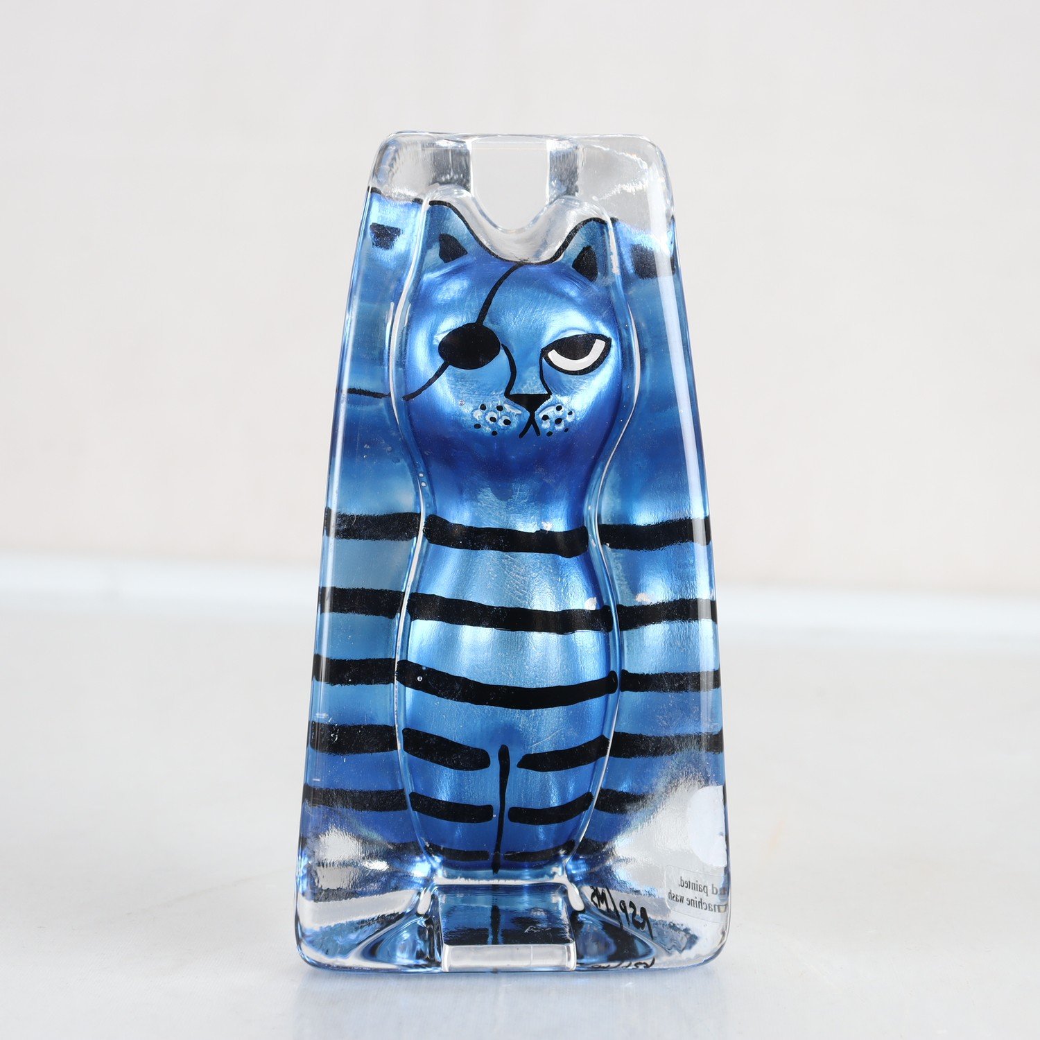 Skulptur, katt, Renate Stock, Sea Glasbruk