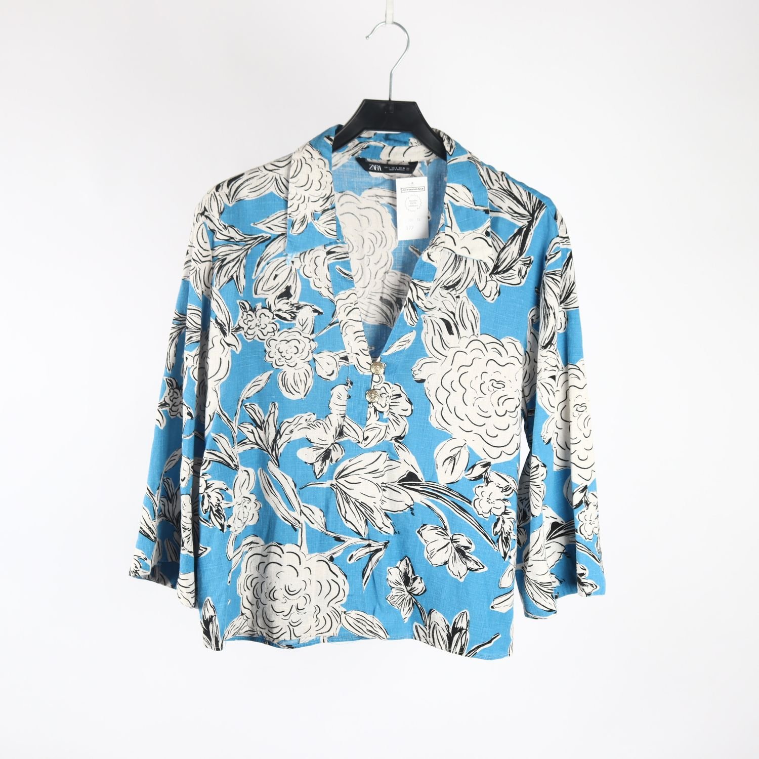 Blus, Zara, mönstrad, stl. L