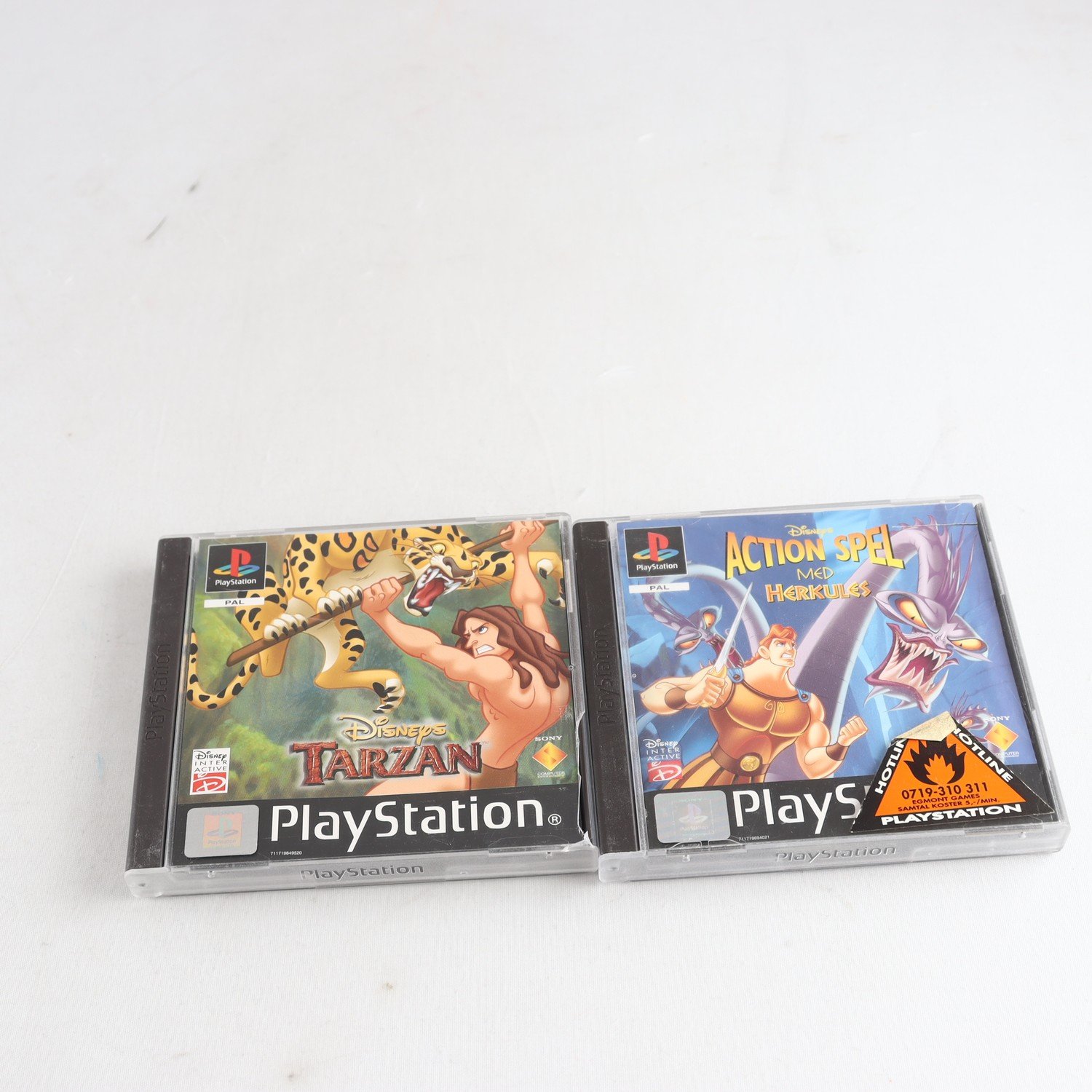 Spel Disney, 2 titlar, Tarzan & Herkules, PlayStation
