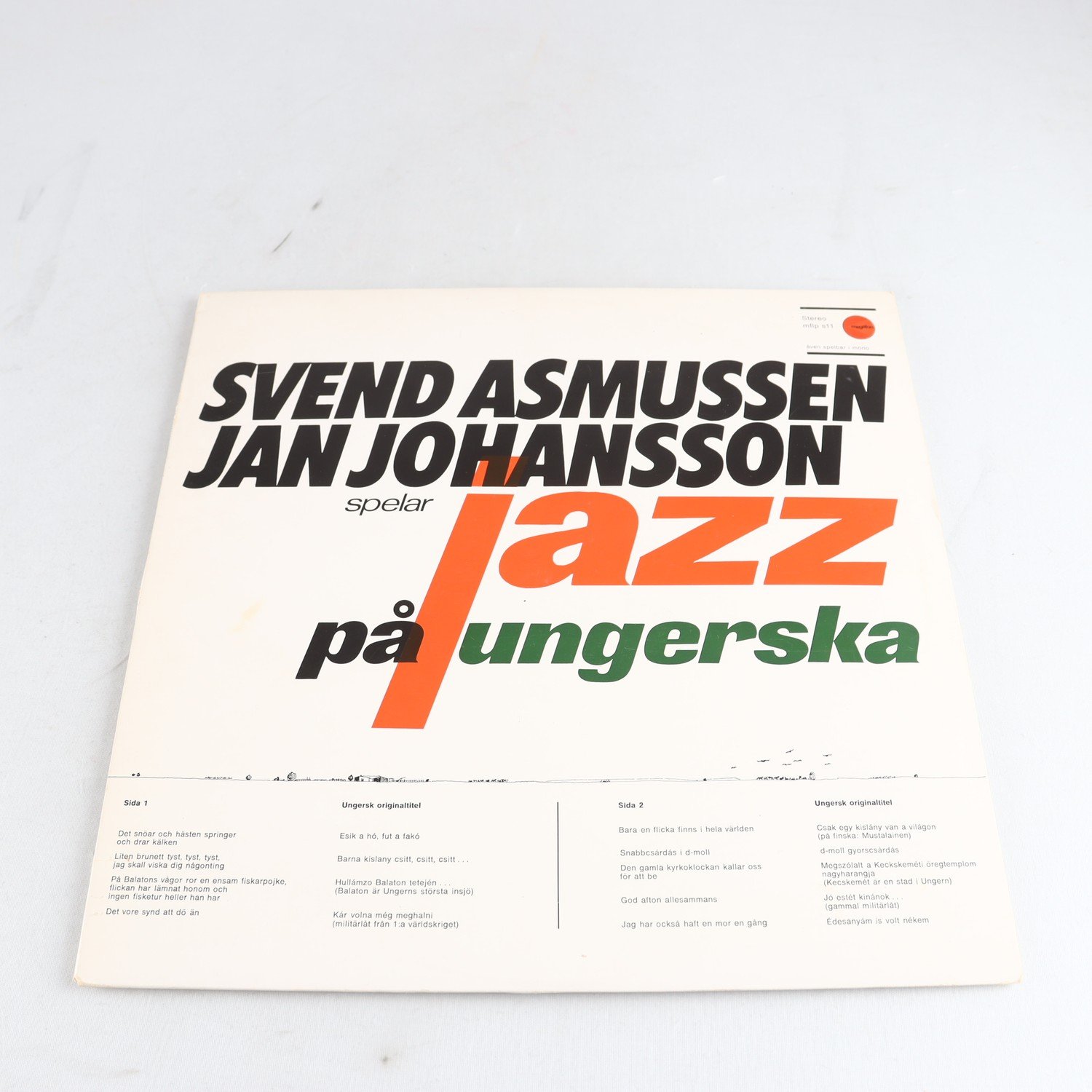 LP Svend Asmussen, Jan Johansson Och Jan Johansson Spelar Jazz På Ungerska
