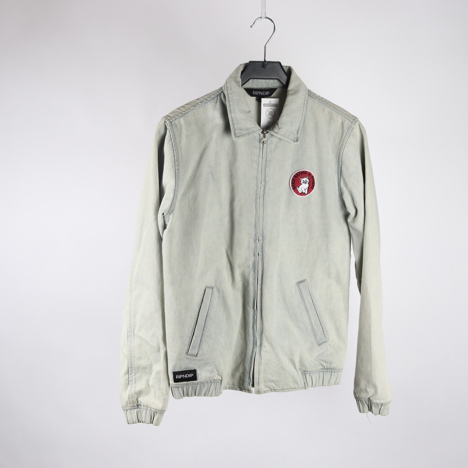 Jeansjacka, Ripndip, blå, stl. S