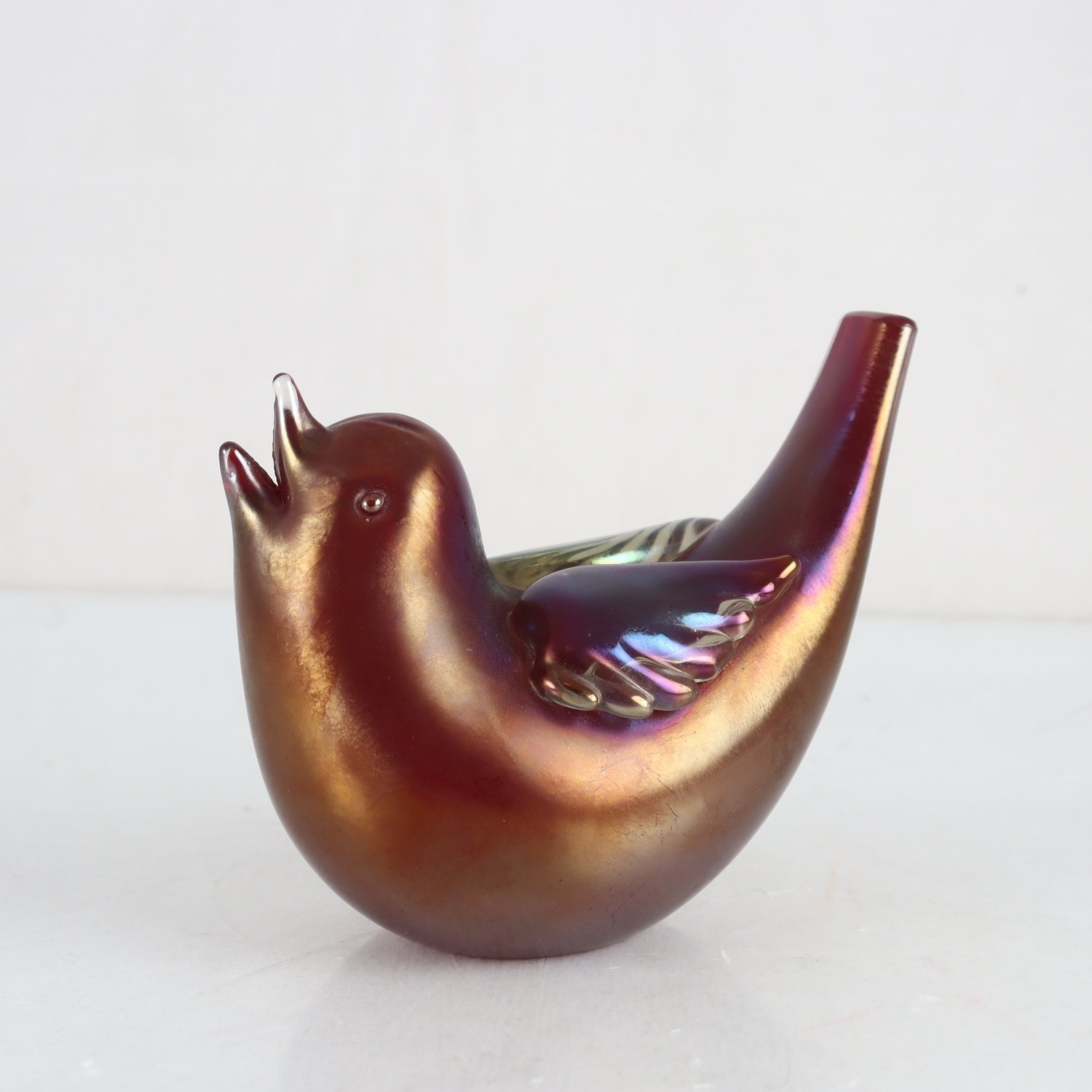 Figurin, fågel, glas, Murano