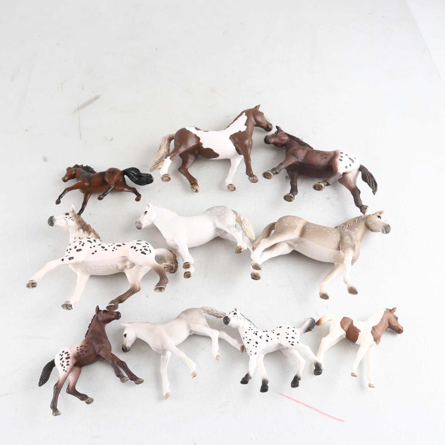 Hästar, Schleich, blandat
