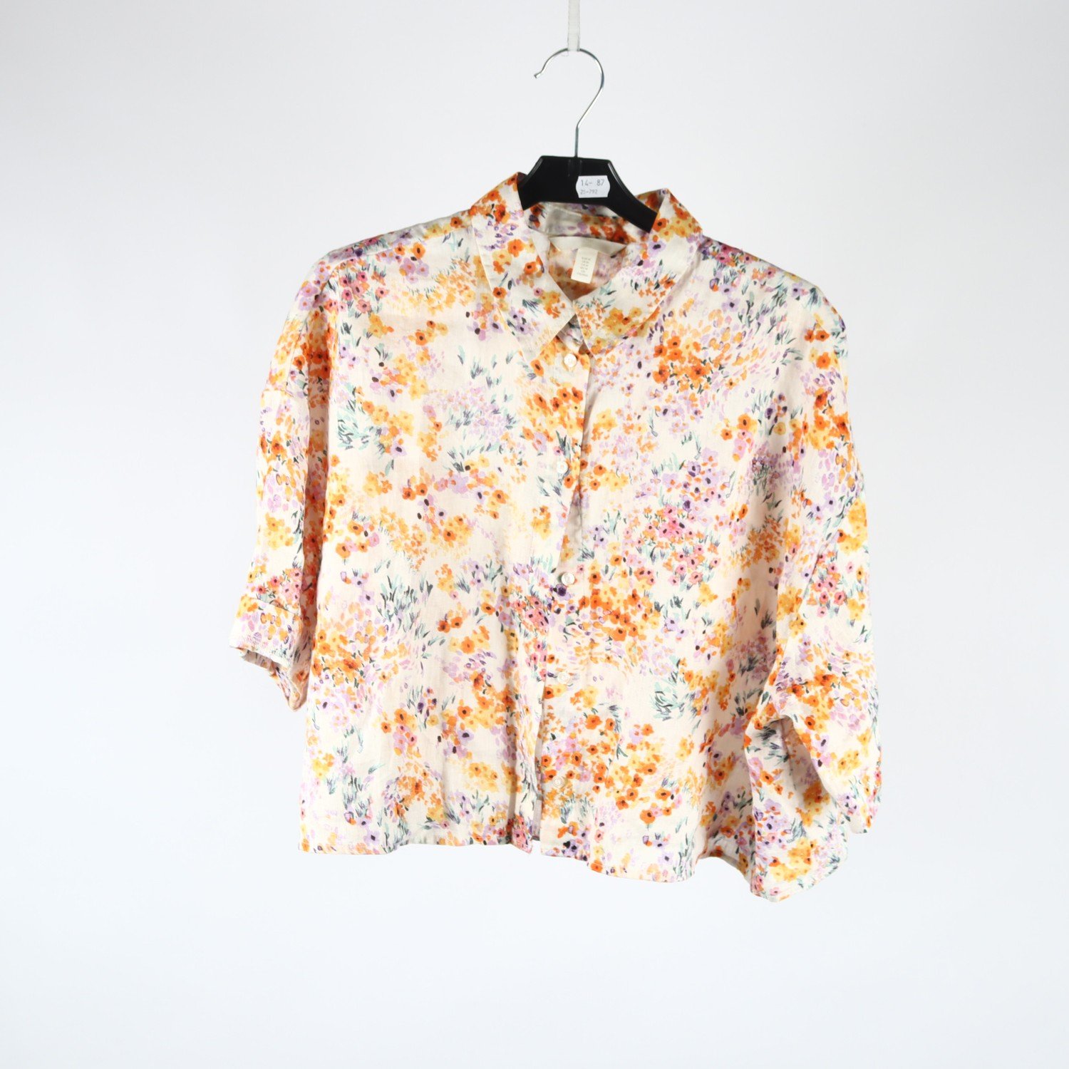 Skjorta, H&M, 100% lin, stl. M