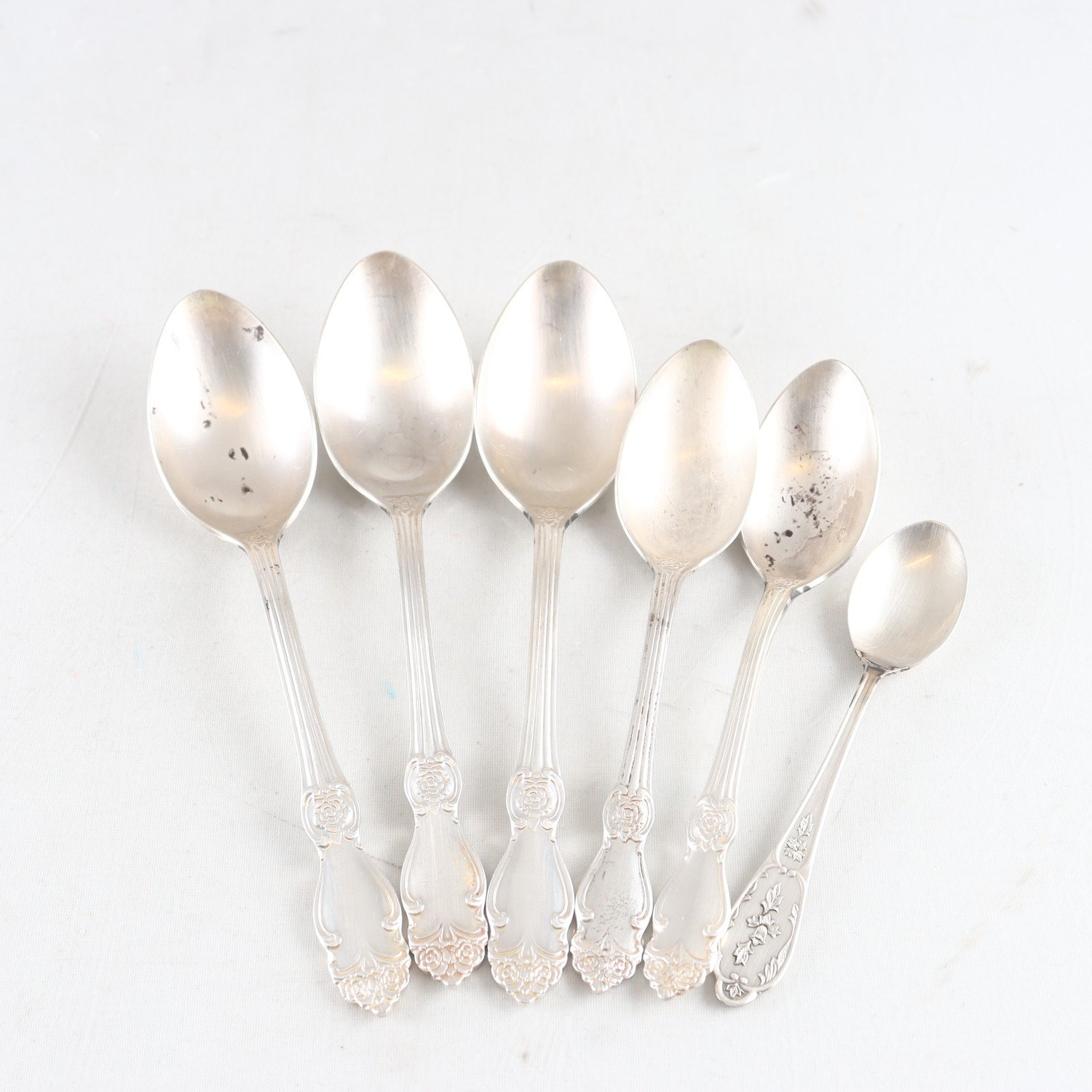 Parti skedar, silver, Sovjet, vikt: 349,4 g
