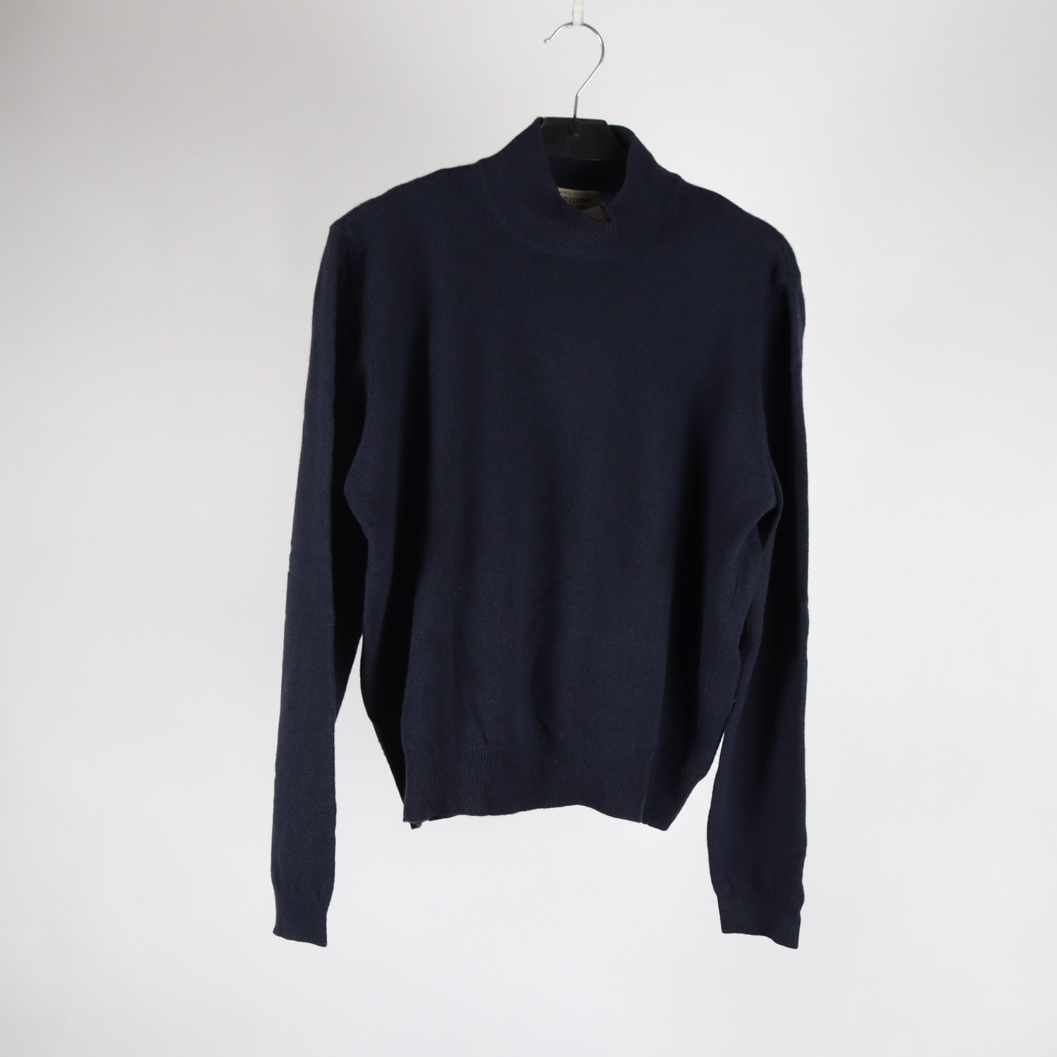 Tröja, Benetton, blå, grå, ull, angora, stl. M