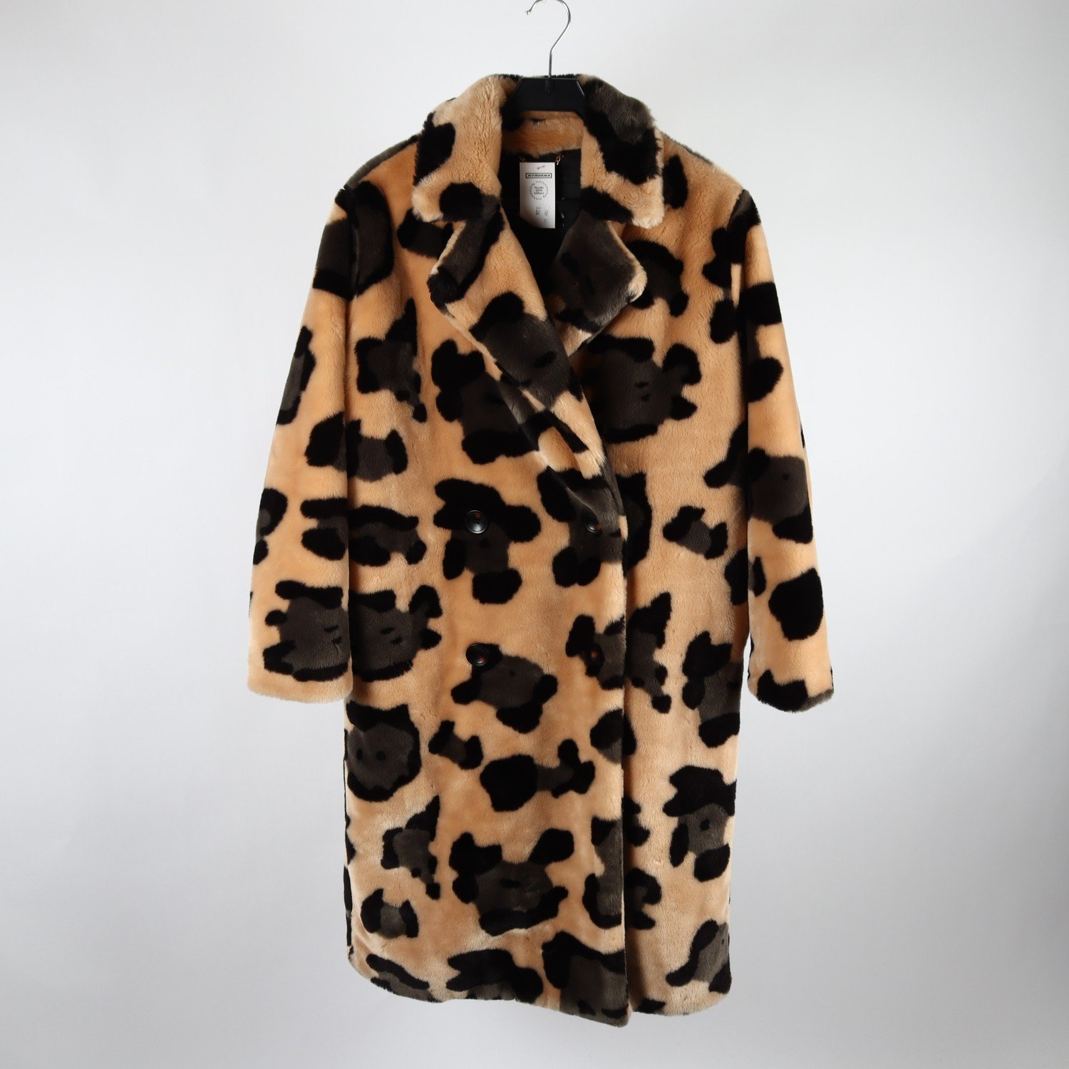 Fuskpäls, Alix the Label, beige, grå, stl. S