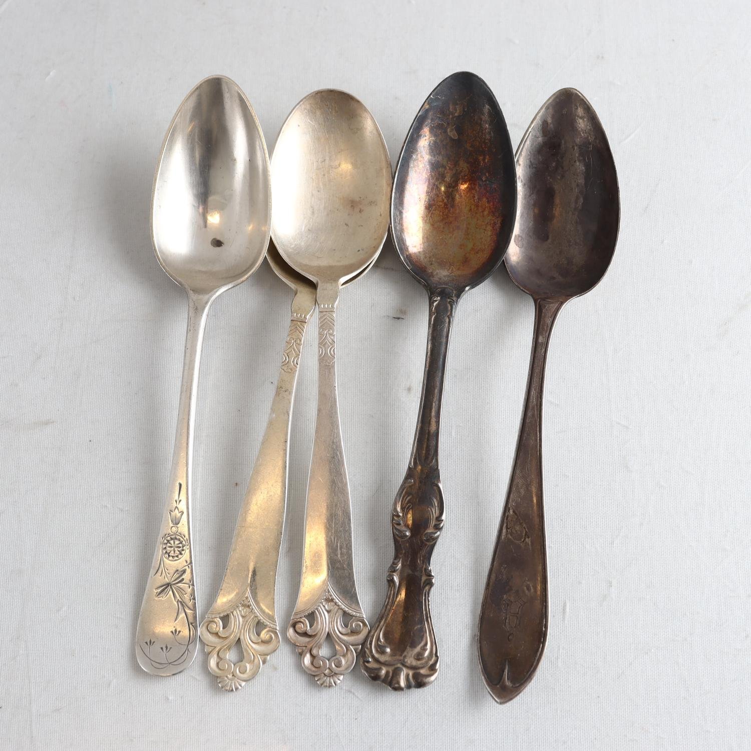 Parti skedar, silver, vikt: 211,9 g