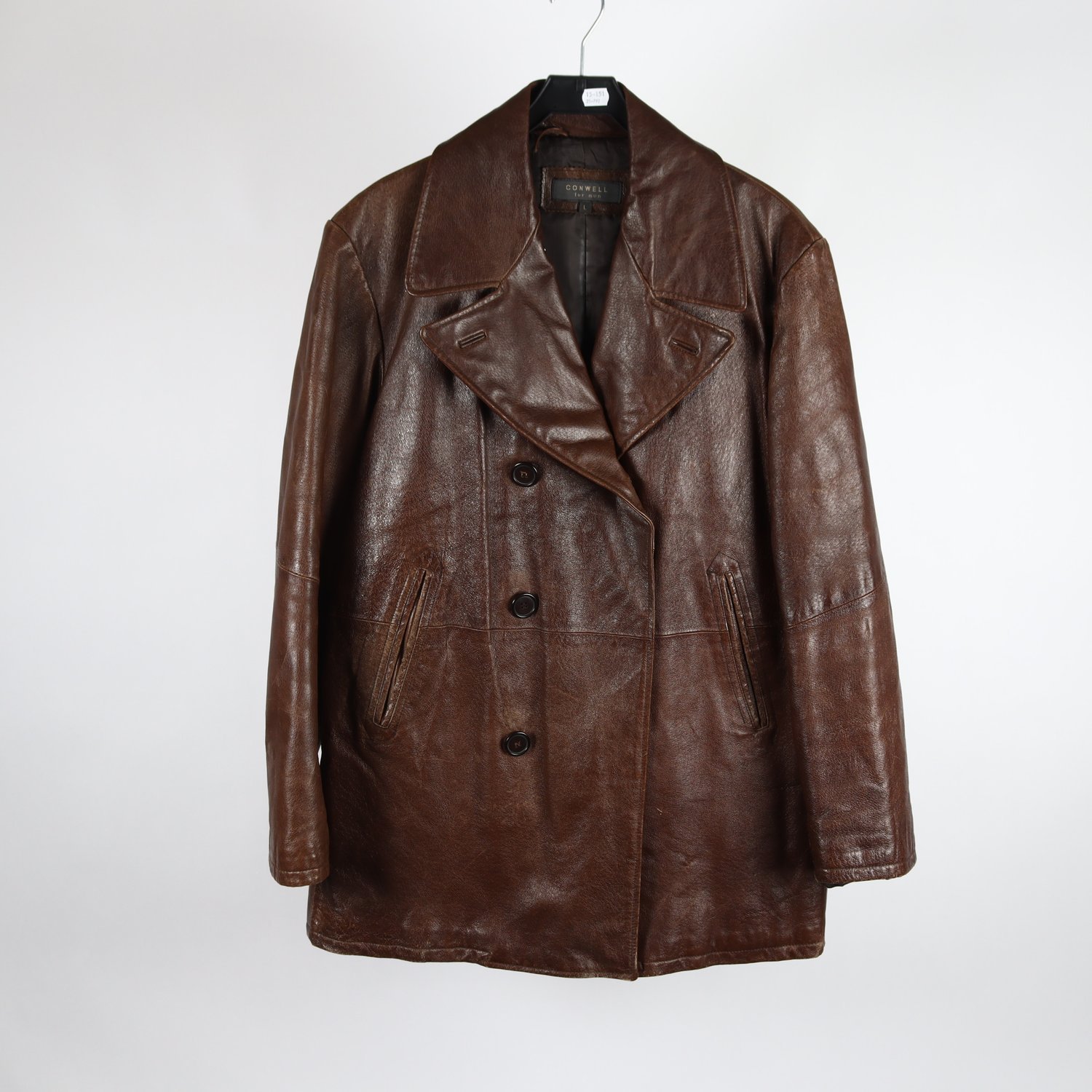 Skinnjacka, Conwell, 100% läder, vintage, stl. L