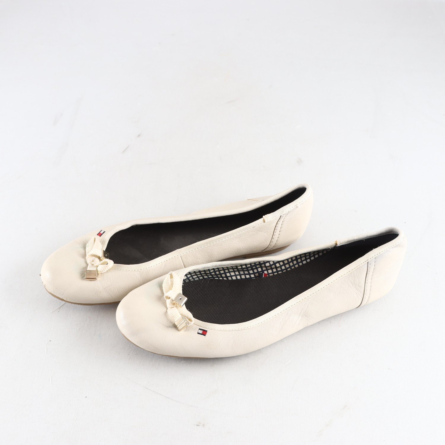 Ballerinasko, Tommy Hilfiger, läder, stl. 40