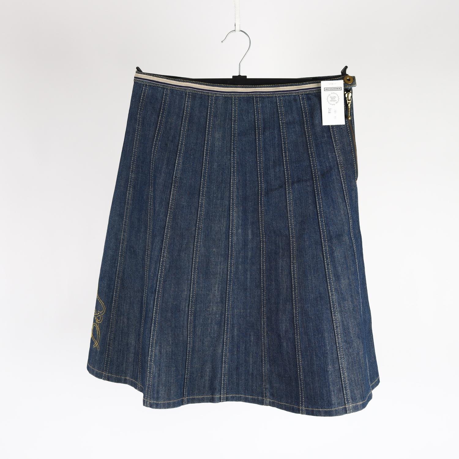Kjol, Baum und Pferdgarten, blå, jeans, stl. 38