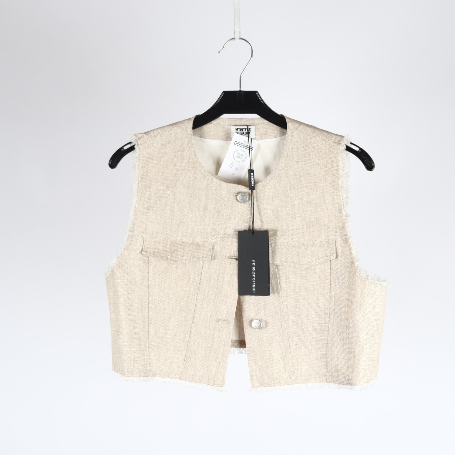 Väst, Weekday, beige, stl. 38