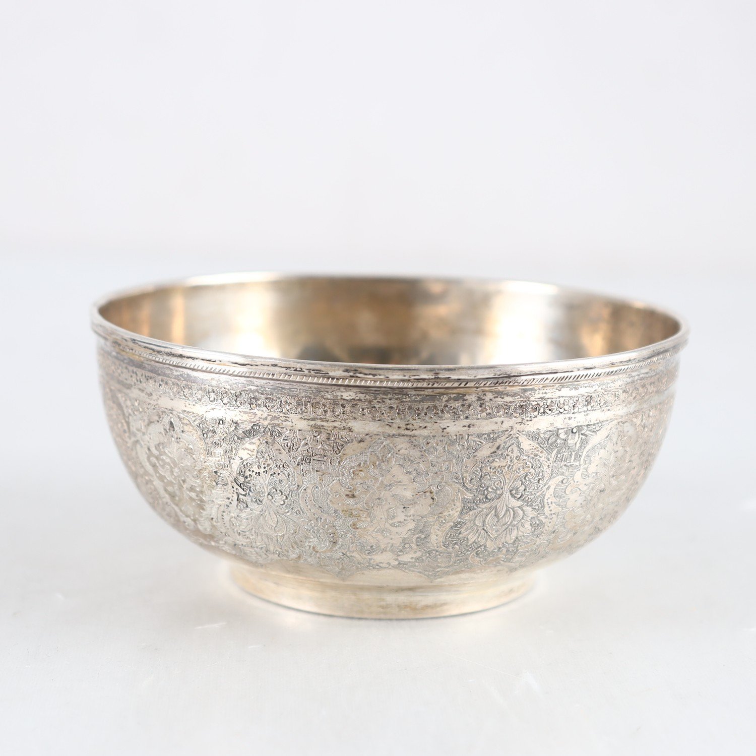 Skål, låghaltigt silver, probertestat, Egypten