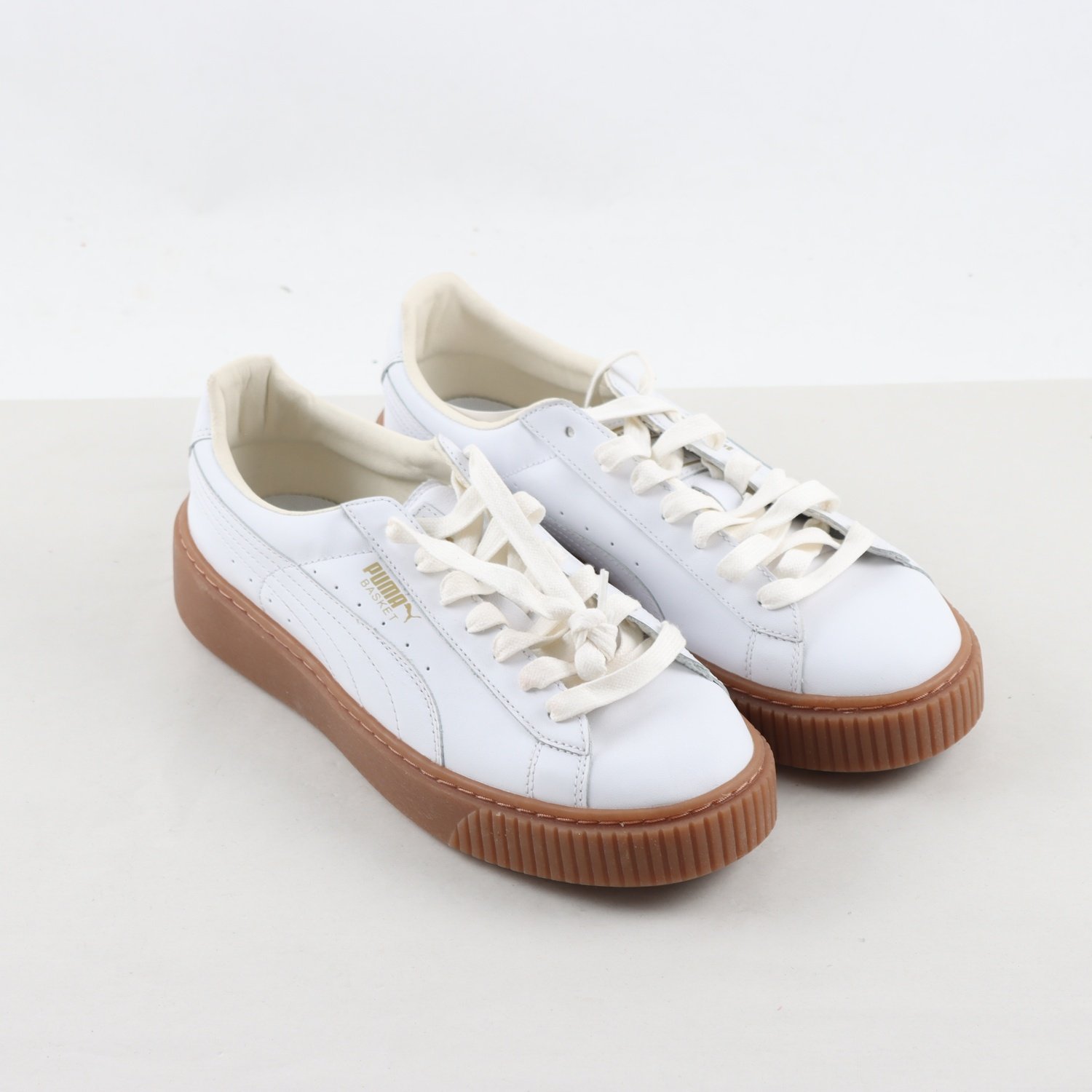 Sneakers, Puma, vit, skinn, stl. 40