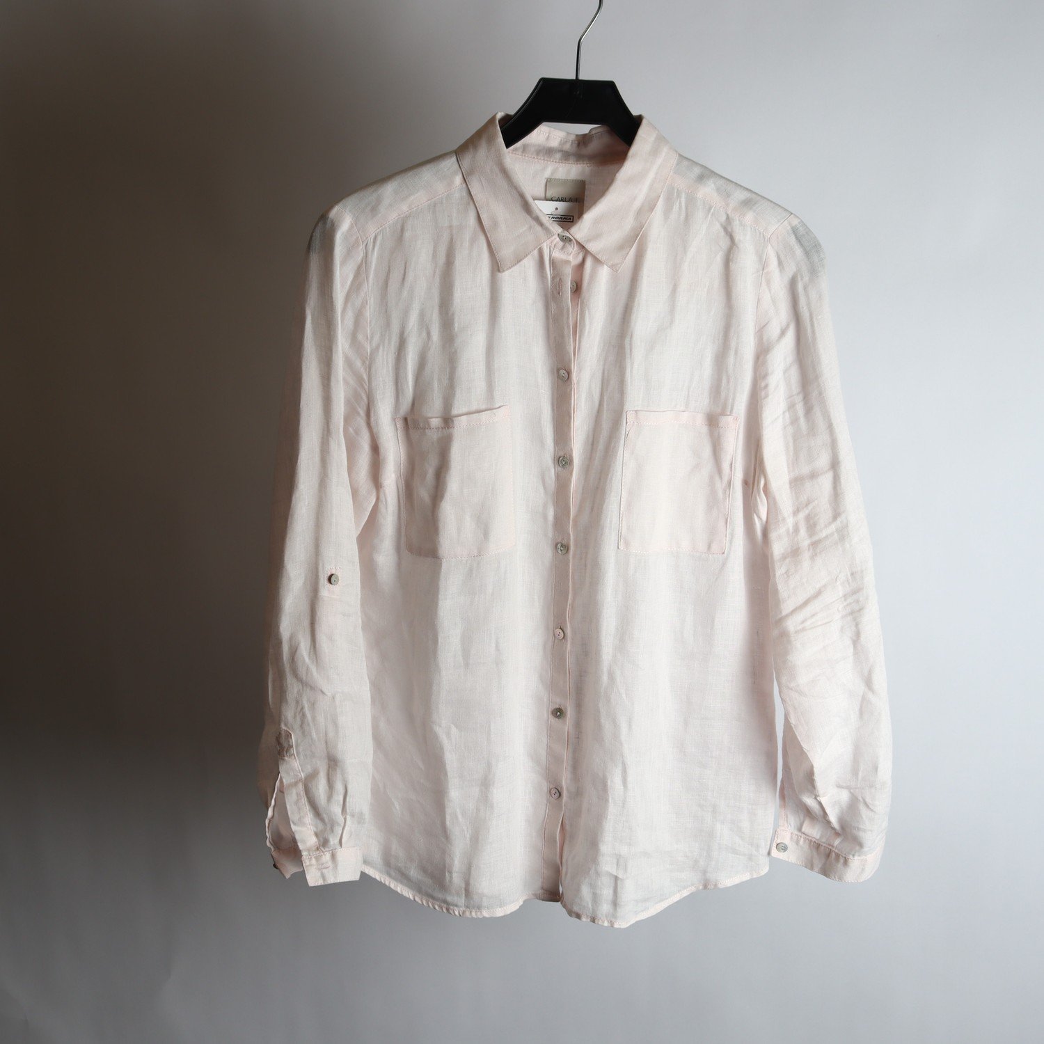 Blus, Carla F, rosa, lin, stl. 40