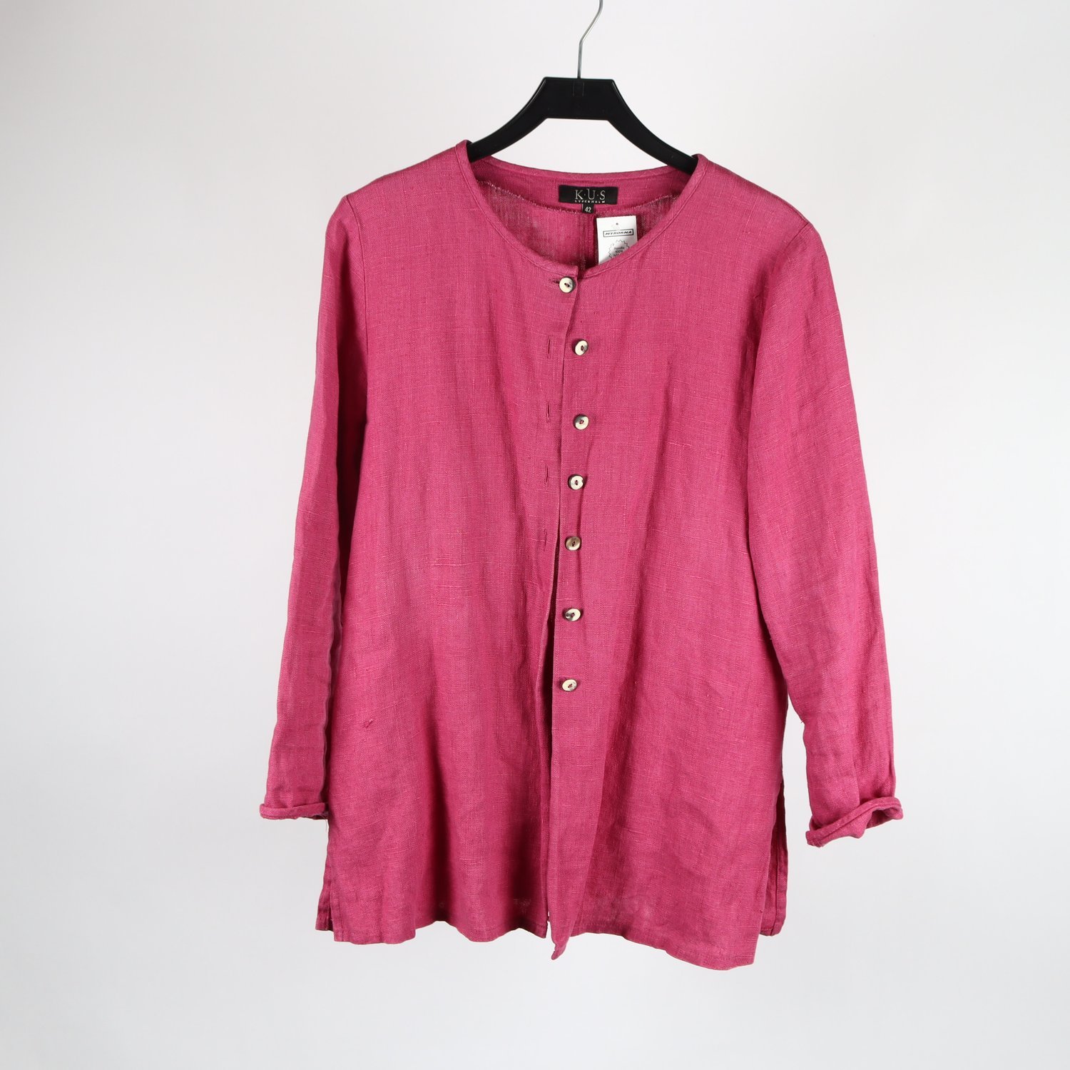 Blus, K.U.S, rosa, lin, stl. 42